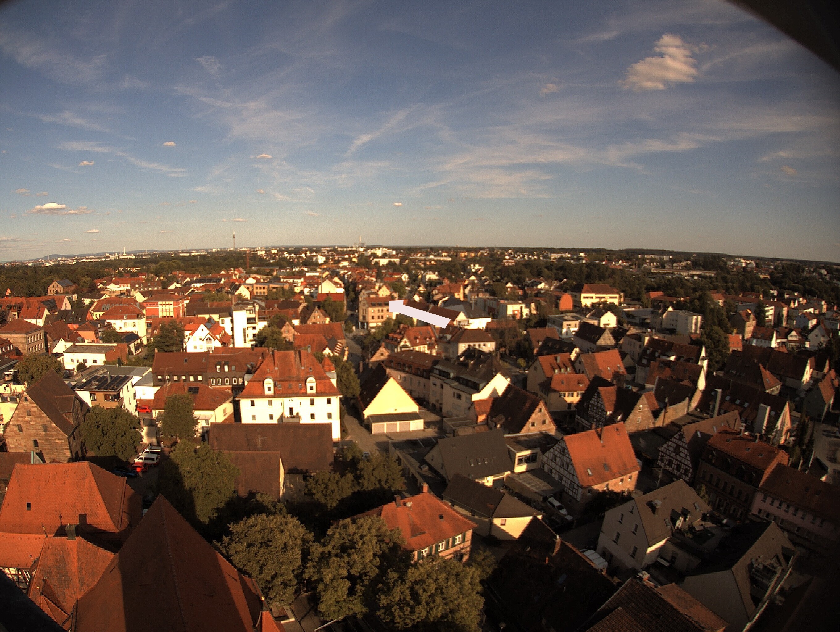 Archiv Foto Webcam Blick auf den Marktplatz von Zirndorf