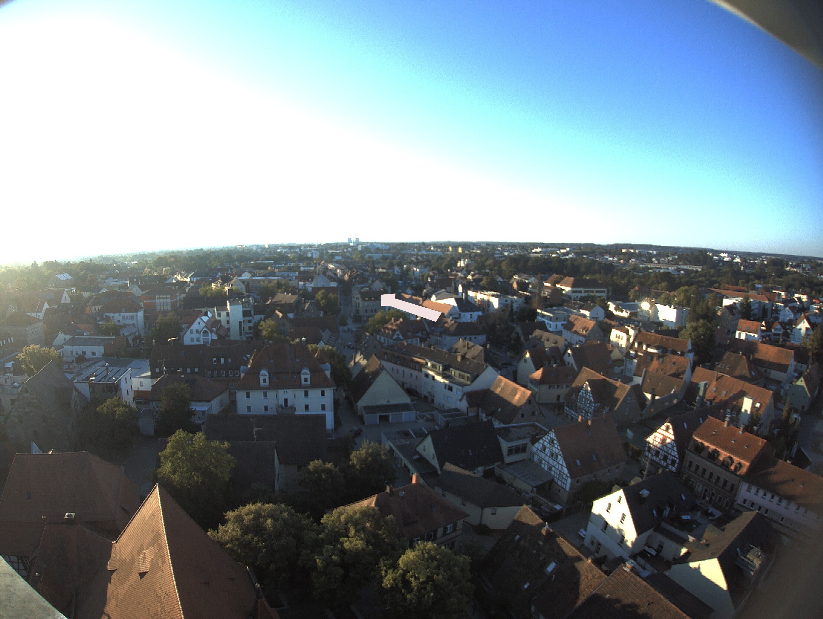 Archiv Foto Webcam Blick auf den Marktplatz von Zirndorf