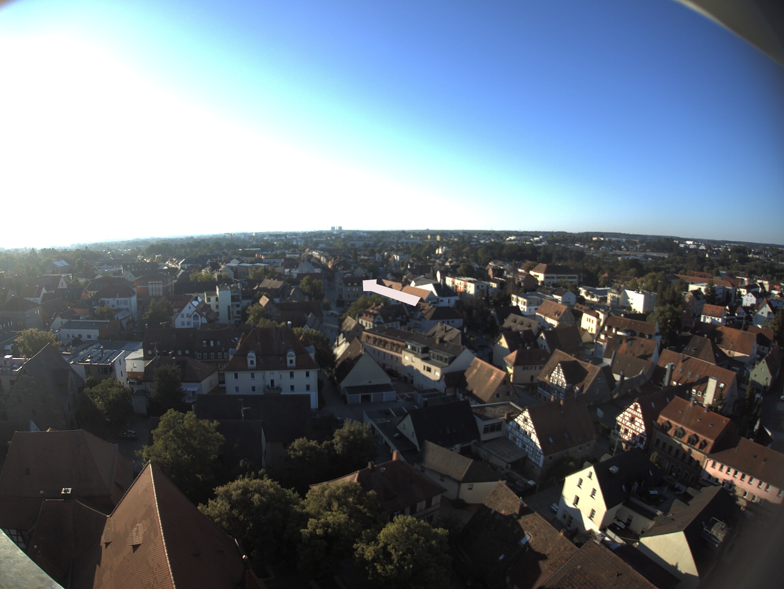 Archiv Foto Webcam Blick auf den Marktplatz von Zirndorf