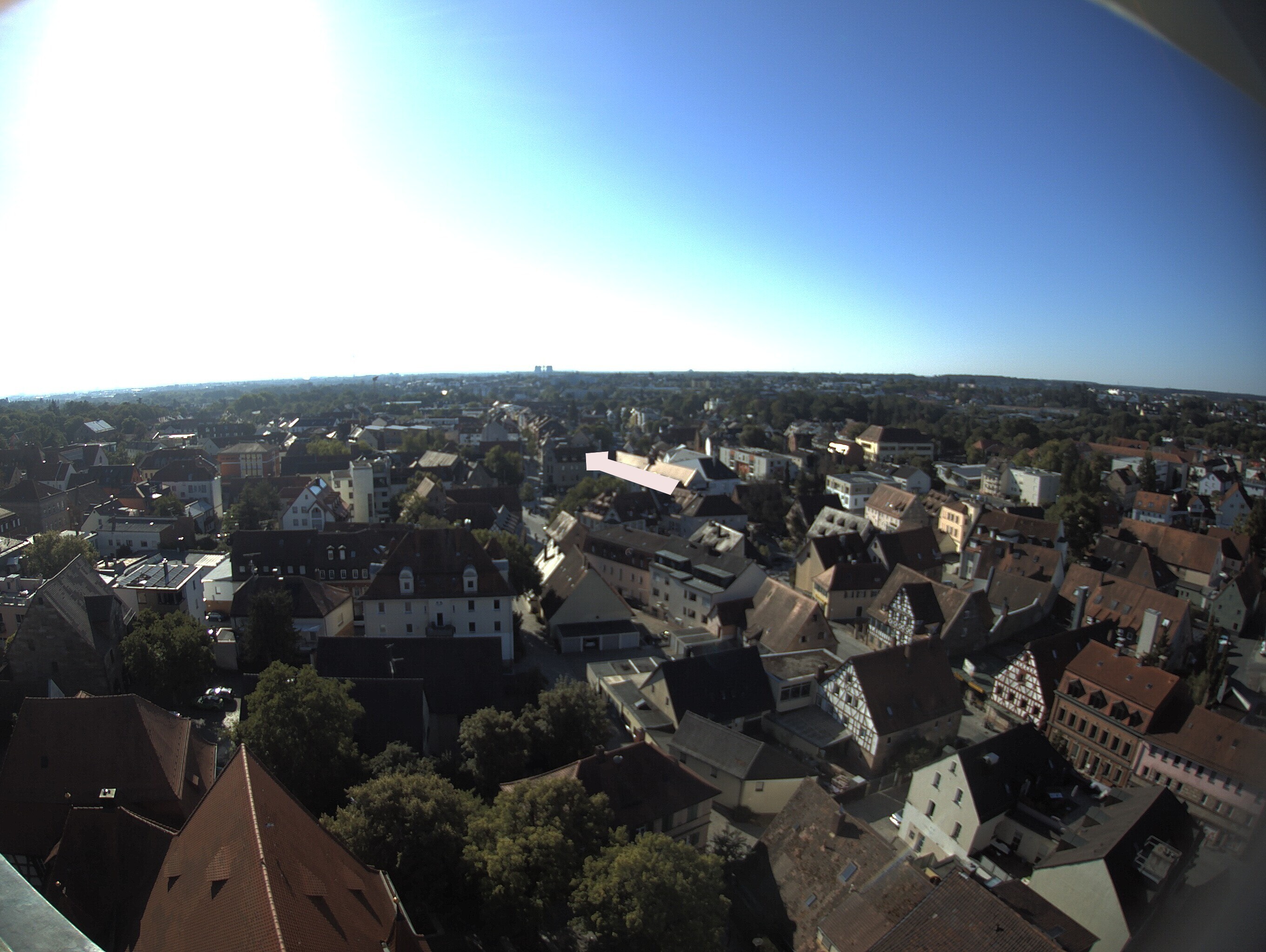 Archiv Foto Webcam Blick auf den Marktplatz von Zirndorf