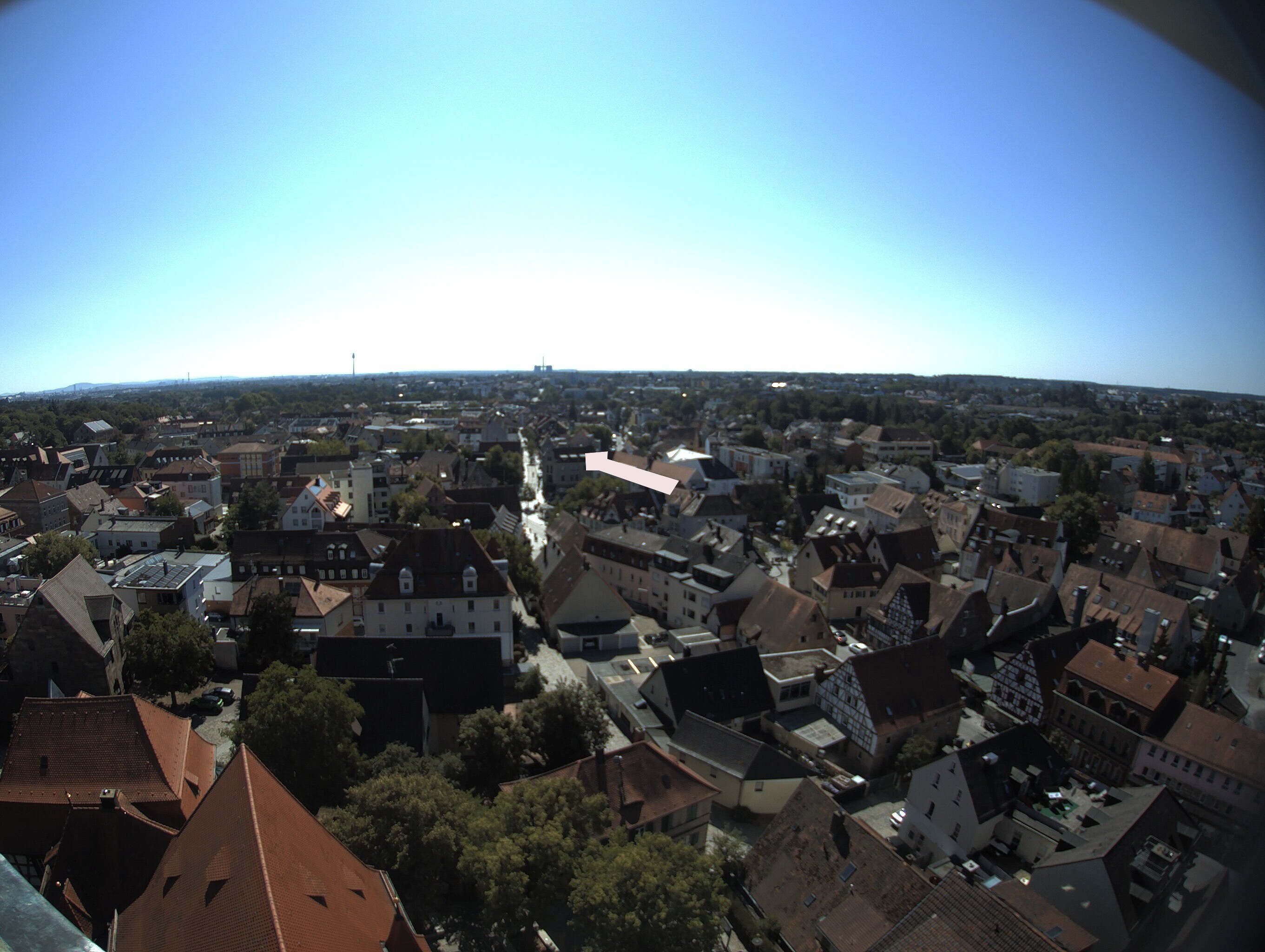Archiv Foto Webcam Blick auf den Marktplatz von Zirndorf