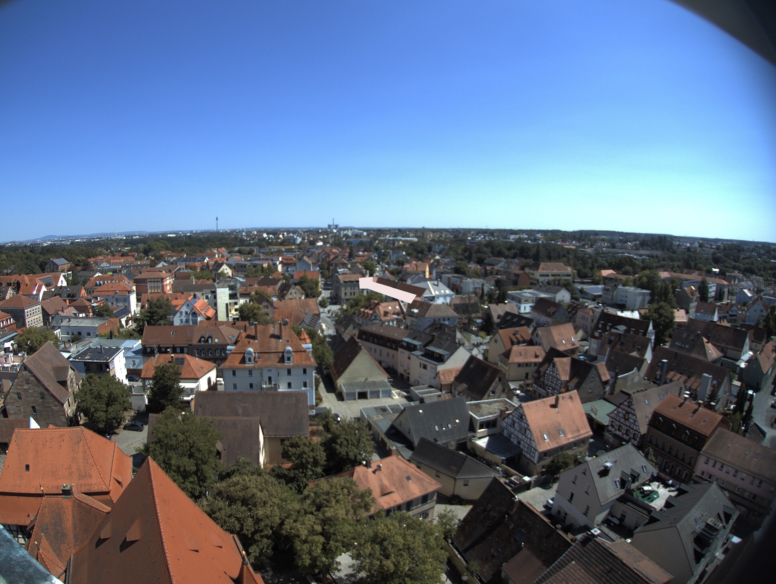 Archiv Foto Webcam Blick auf den Marktplatz von Zirndorf