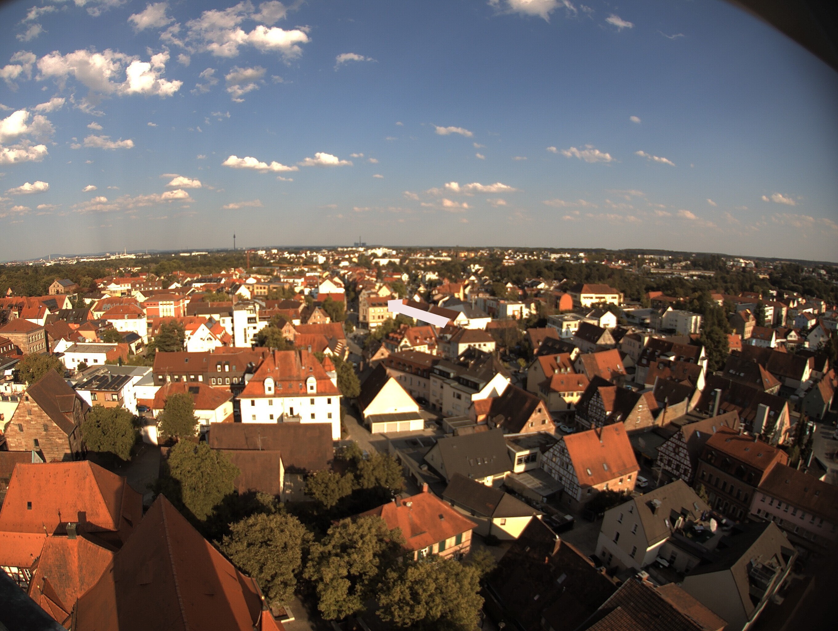 Archiv Foto Webcam Blick auf den Marktplatz von Zirndorf