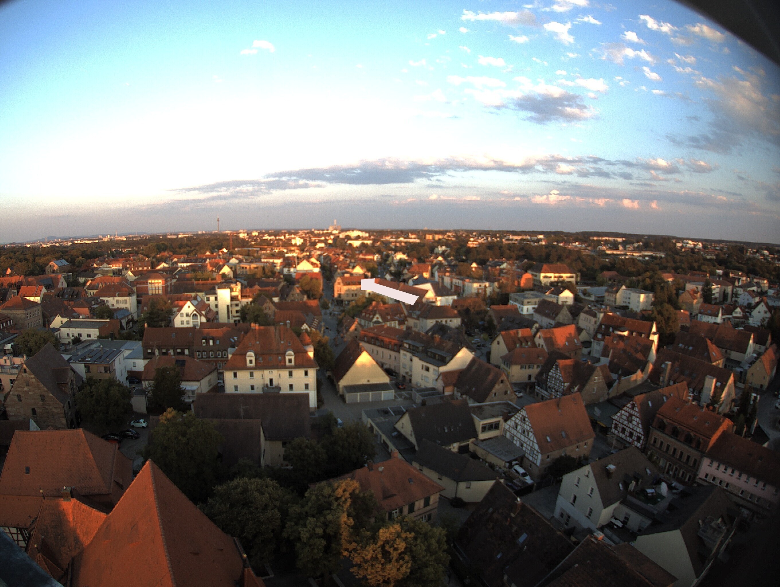 Archiv Foto Webcam Blick auf den Marktplatz von Zirndorf