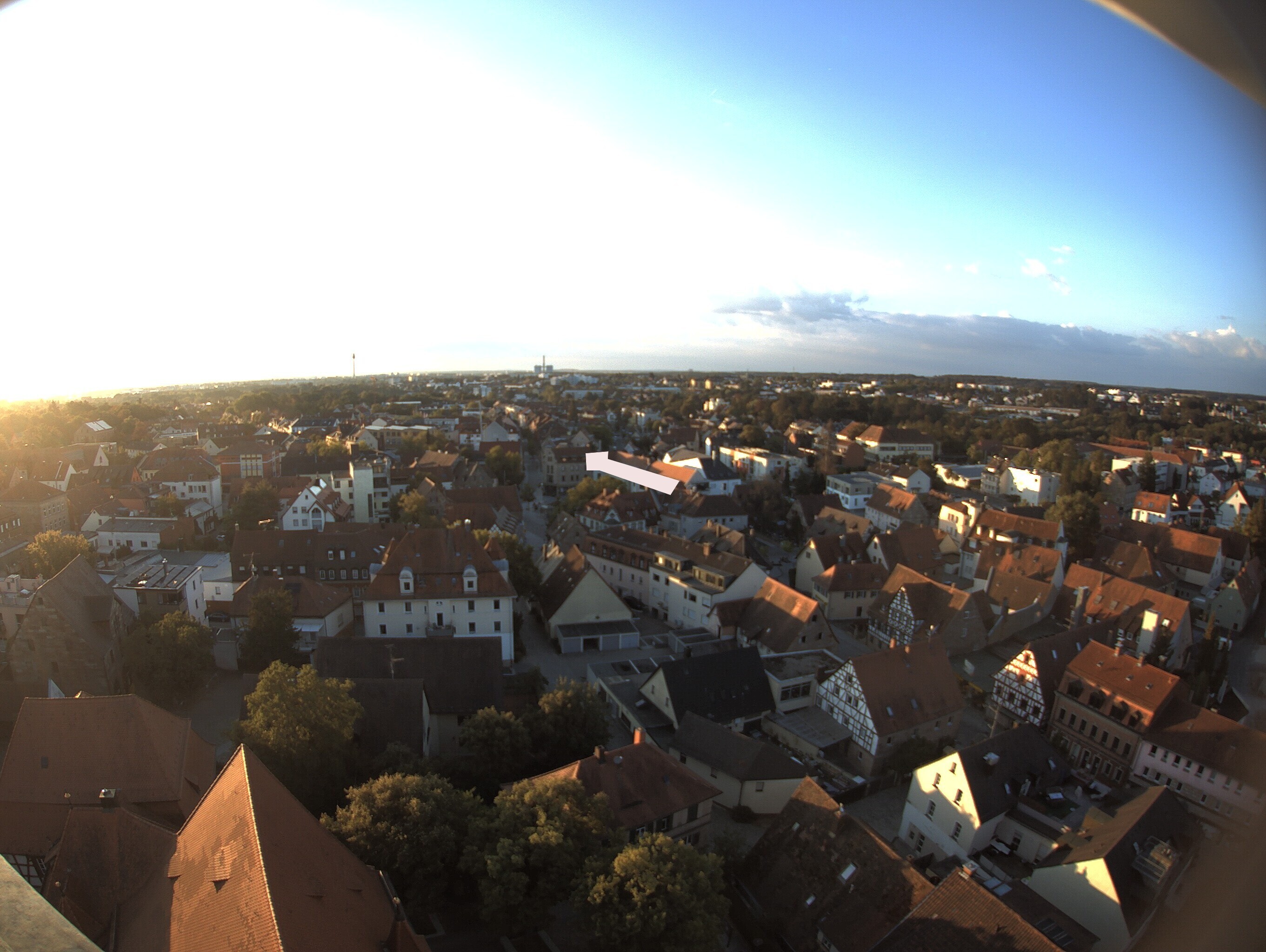 Archiv Foto Webcam Blick auf den Marktplatz von Zirndorf