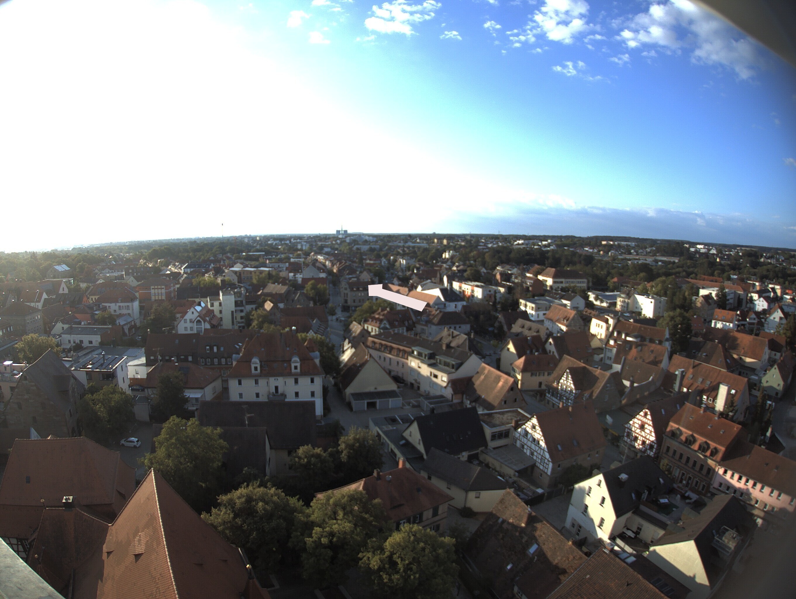 Archiv Foto Webcam Blick auf den Marktplatz von Zirndorf