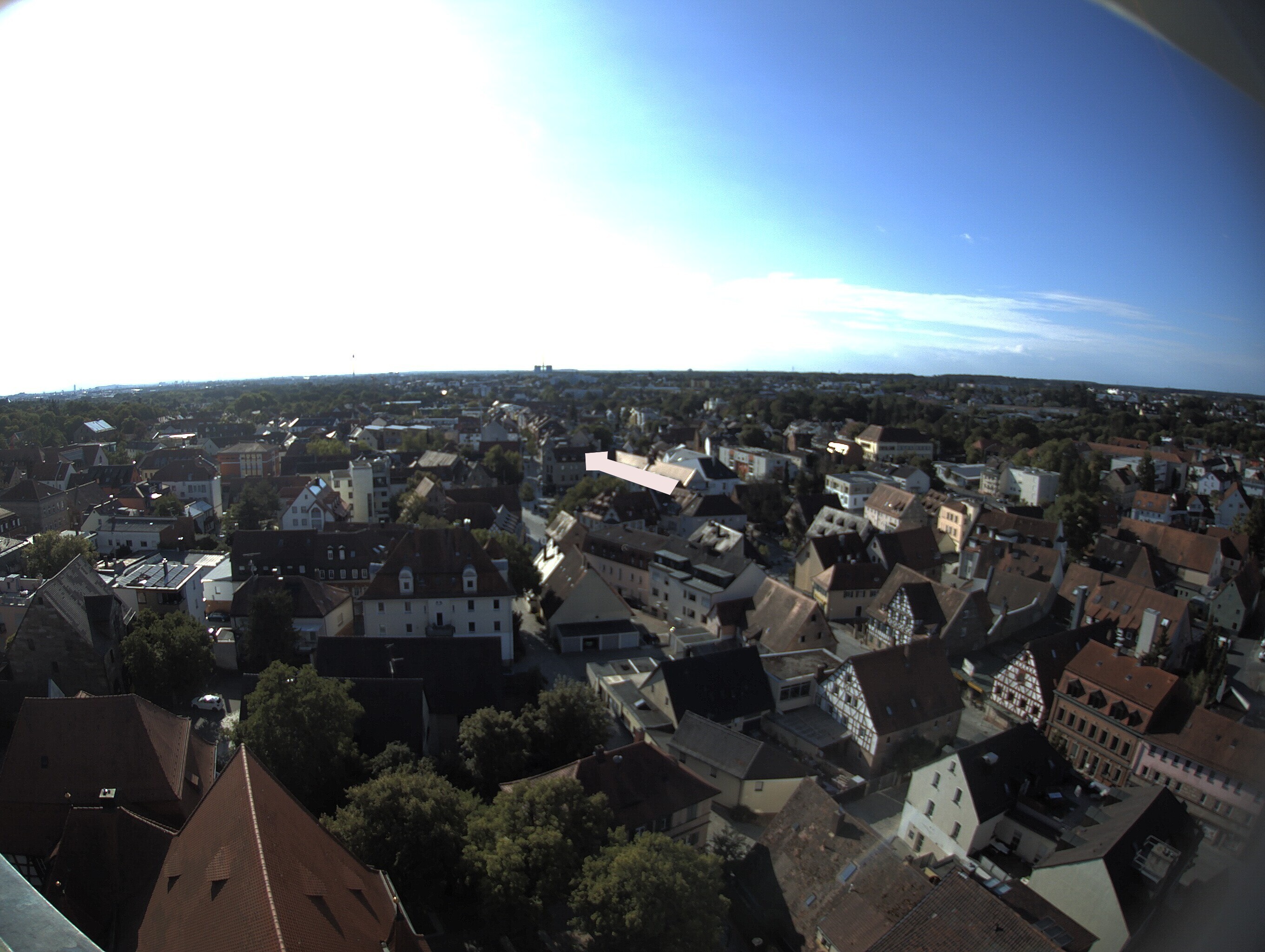 Archiv Foto Webcam Blick auf den Marktplatz von Zirndorf
