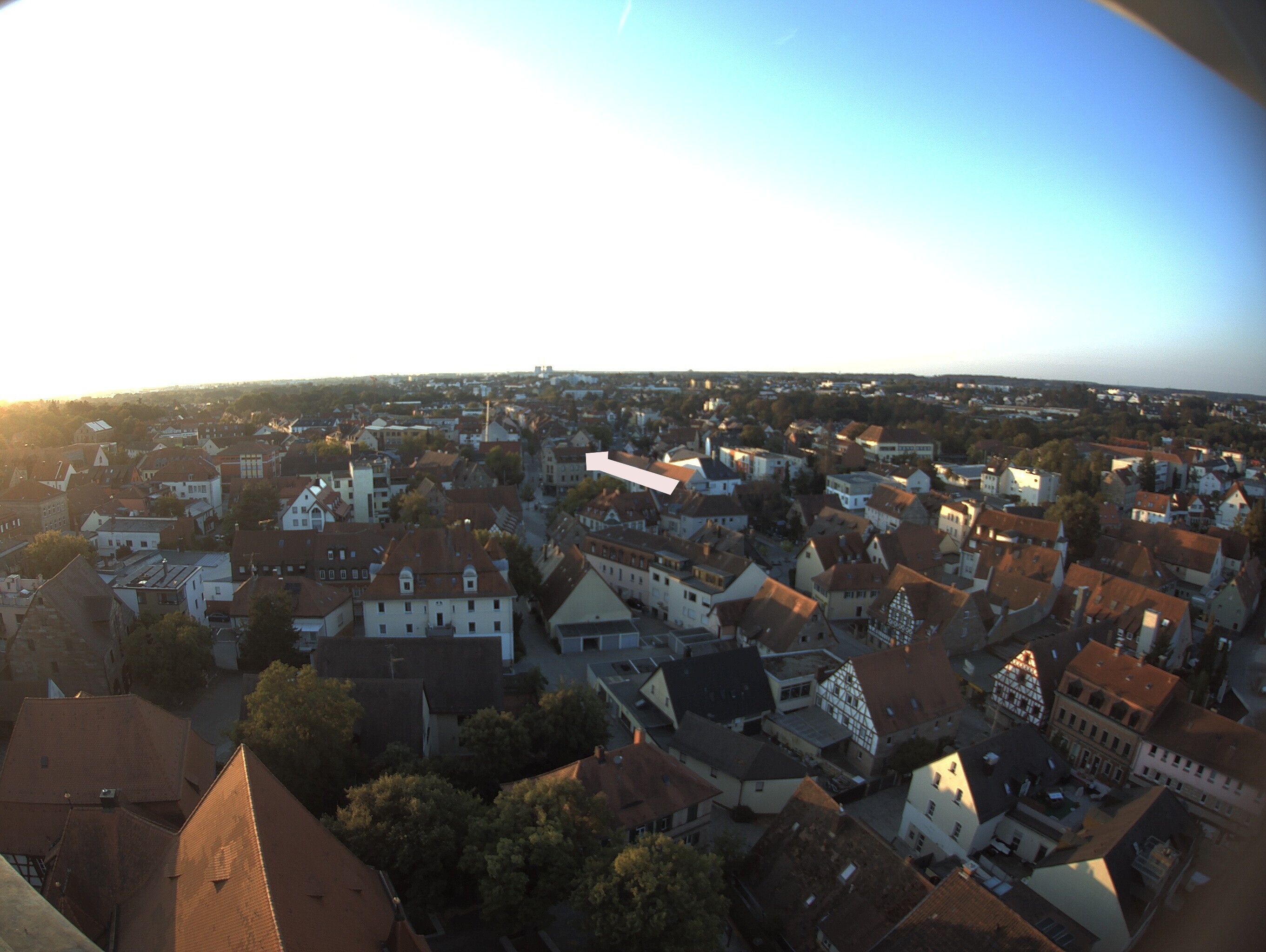 Archiv Foto Webcam Blick auf den Marktplatz von Zirndorf