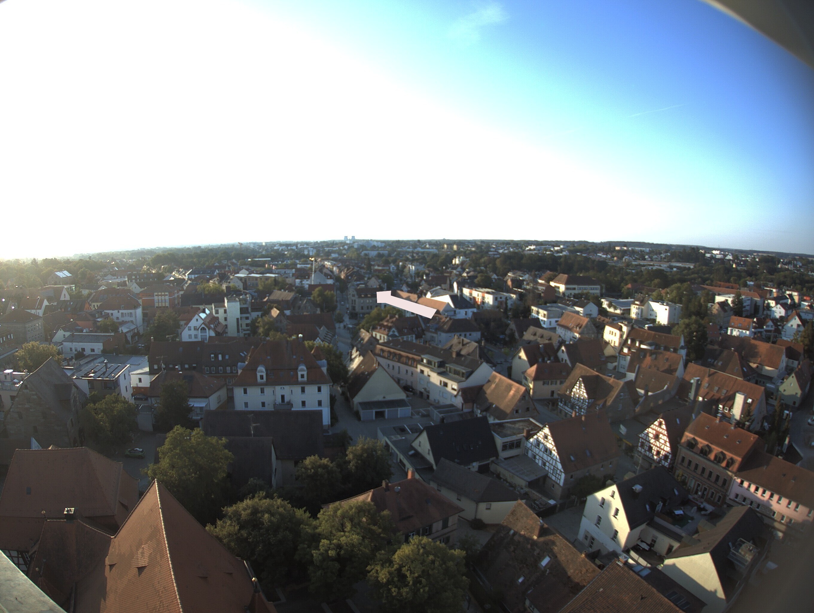 Archiv Foto Webcam Blick auf den Marktplatz von Zirndorf