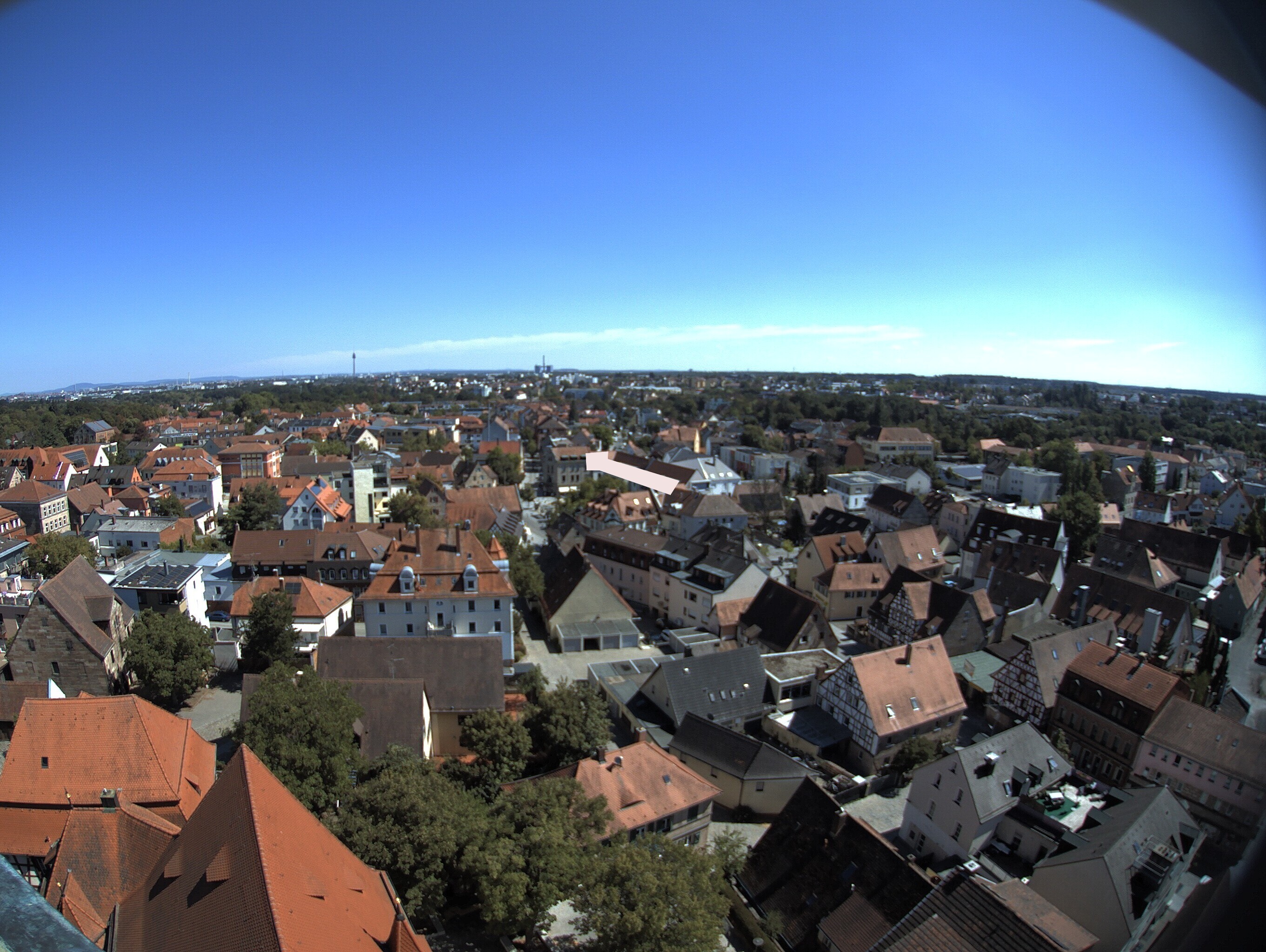 Archiv Foto Webcam Blick auf den Marktplatz von Zirndorf