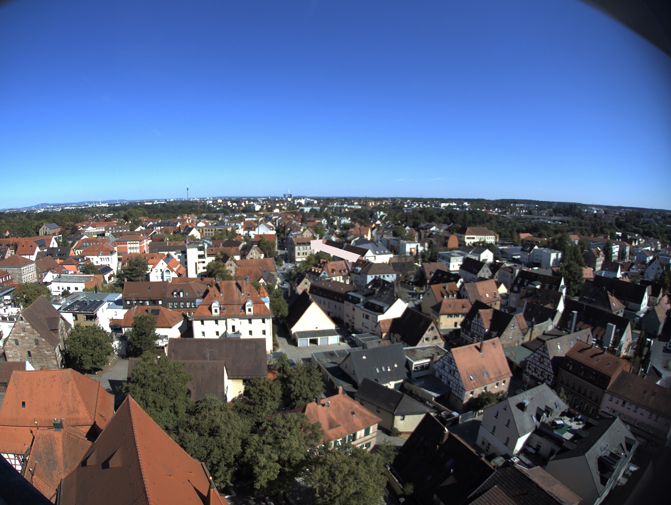 Archiv Foto Webcam Blick auf den Marktplatz von Zirndorf