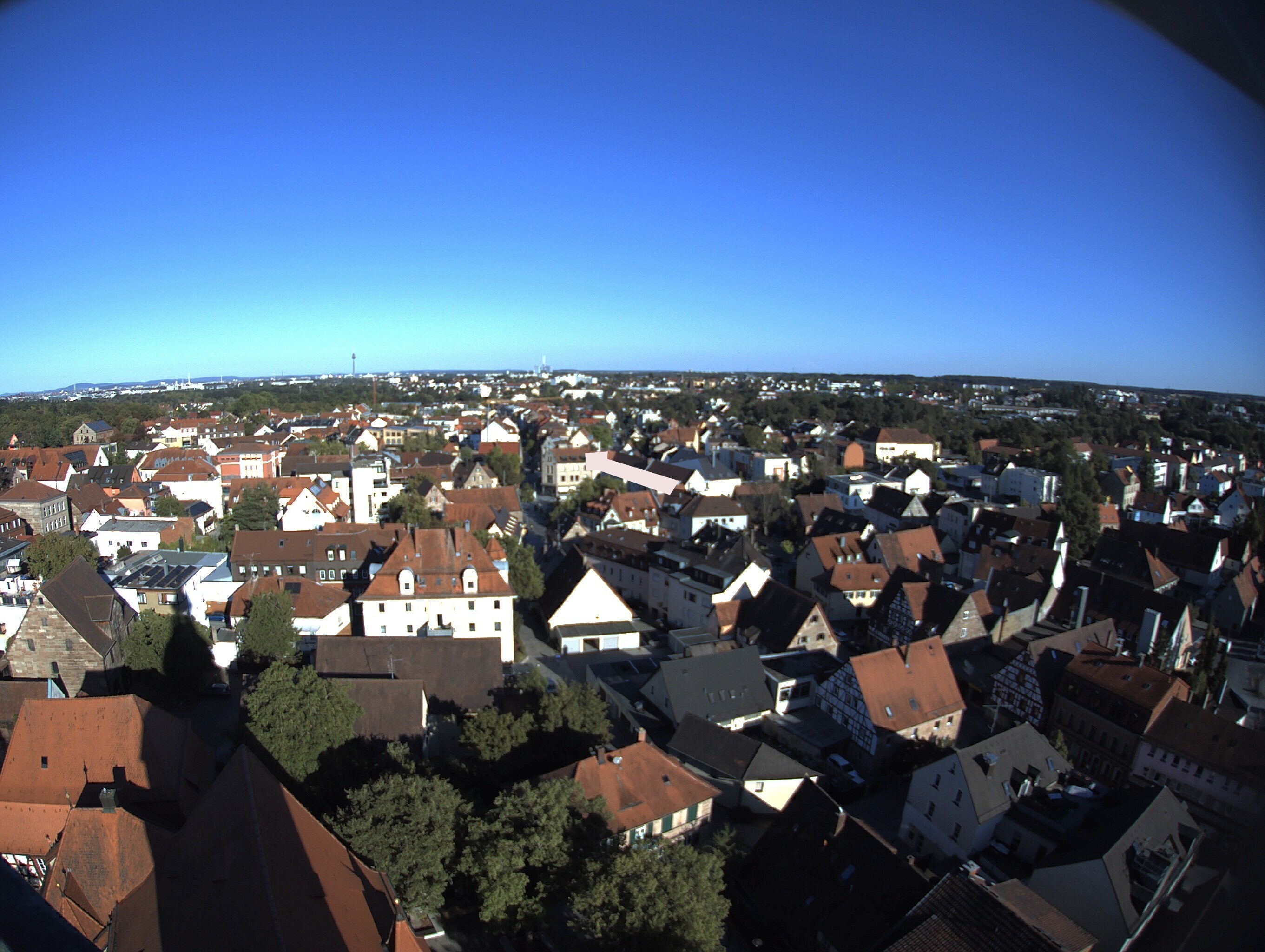 Archiv Foto Webcam Blick auf den Marktplatz von Zirndorf