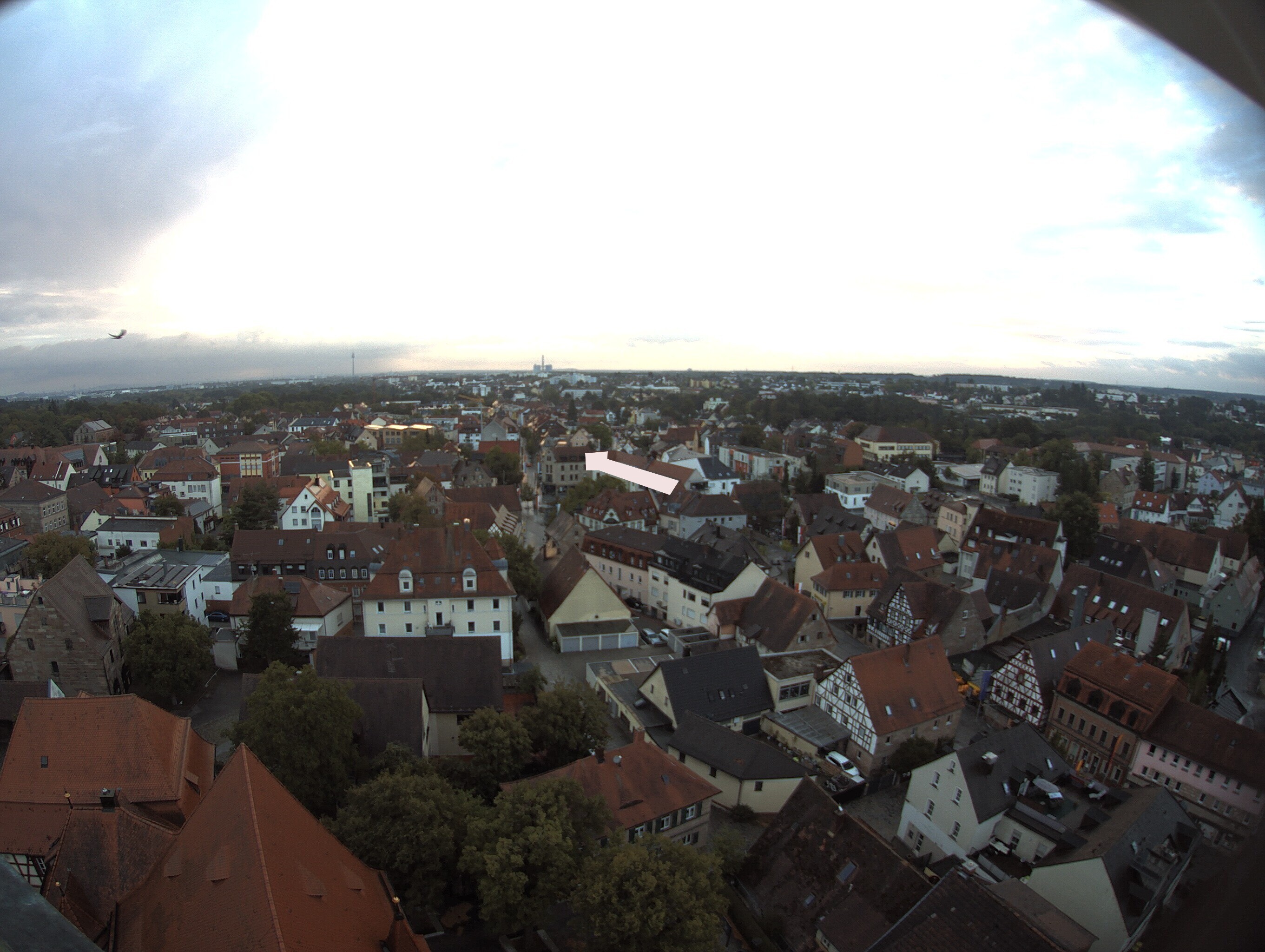 Archiv Foto Webcam Blick auf den Marktplatz von Zirndorf