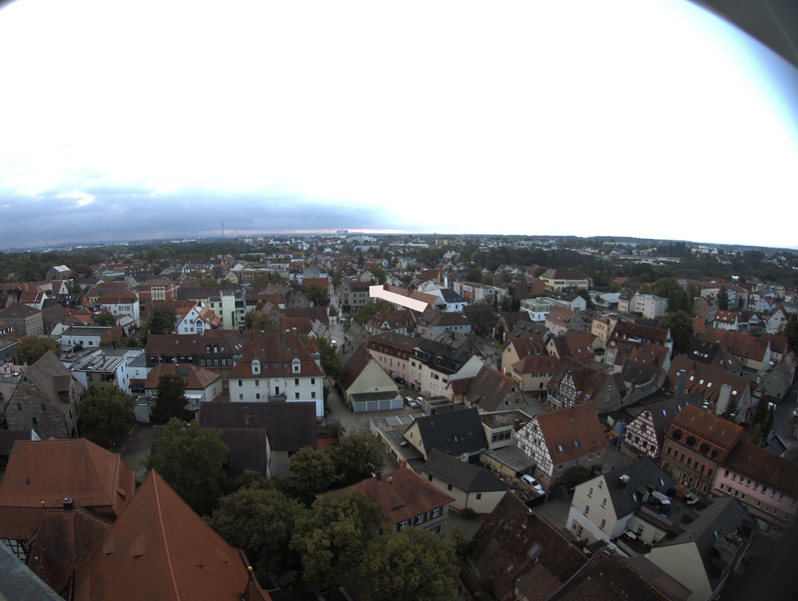 Archiv Foto Webcam Blick auf den Marktplatz von Zirndorf