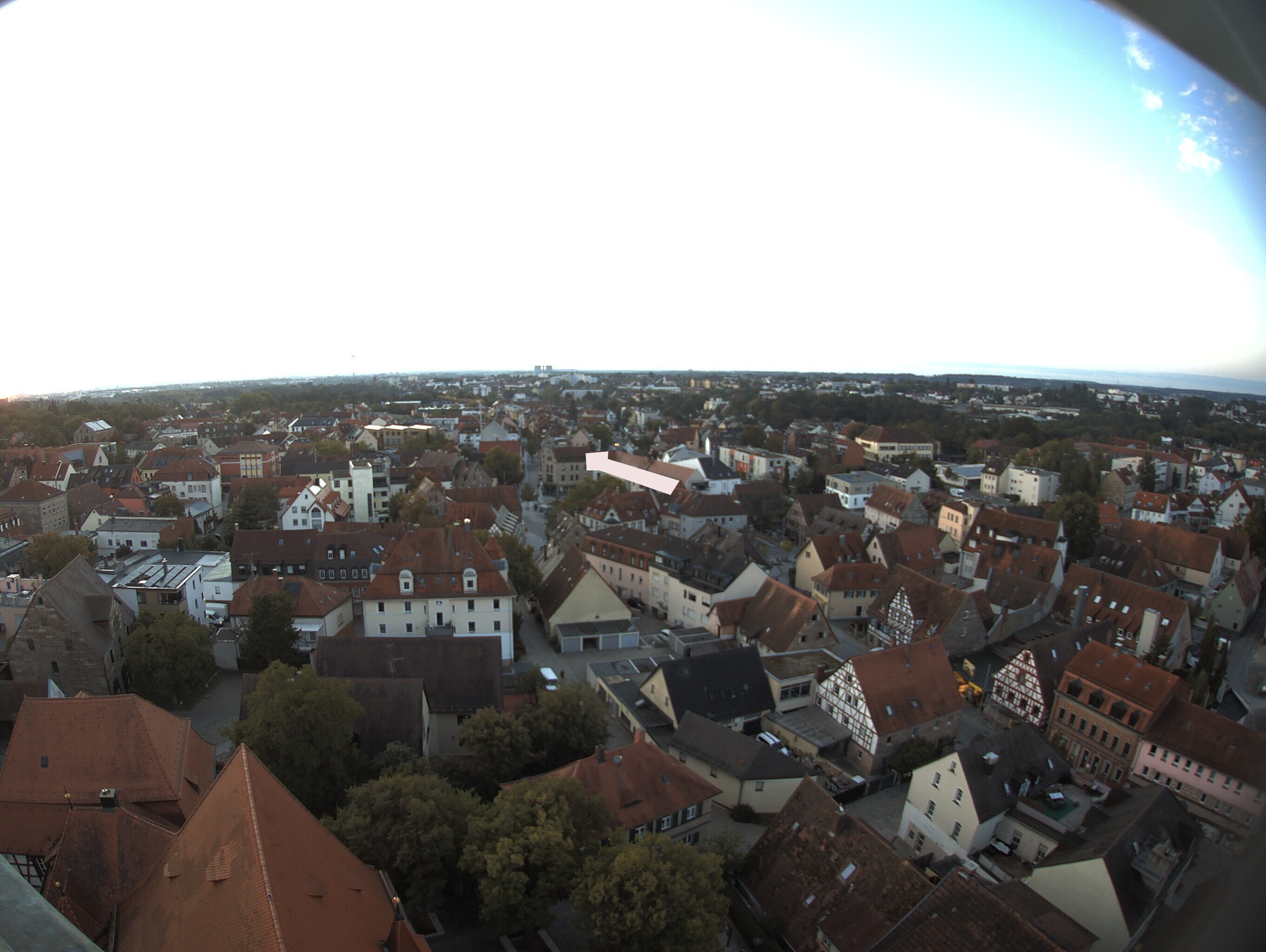 Archiv Foto Webcam Blick auf den Marktplatz von Zirndorf