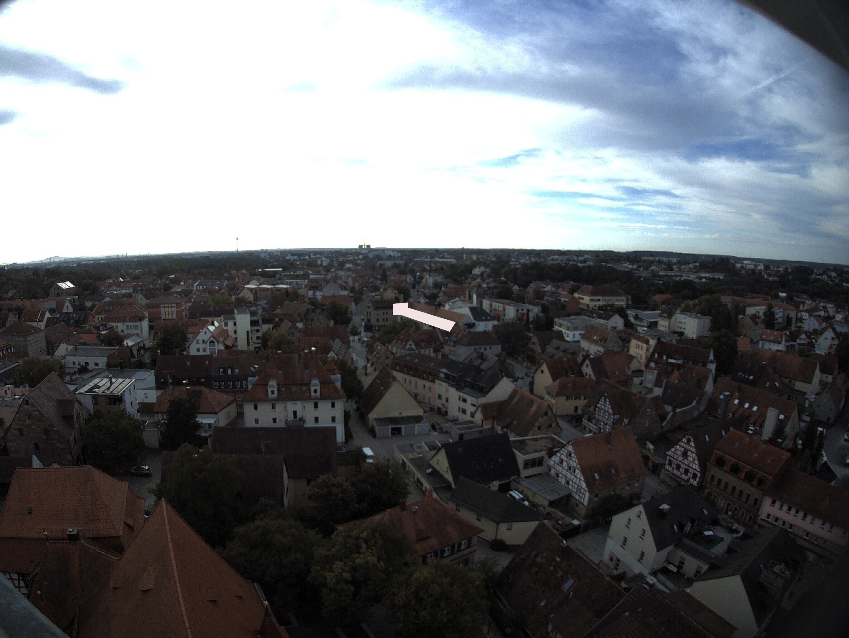Archiv Foto Webcam Blick auf den Marktplatz von Zirndorf