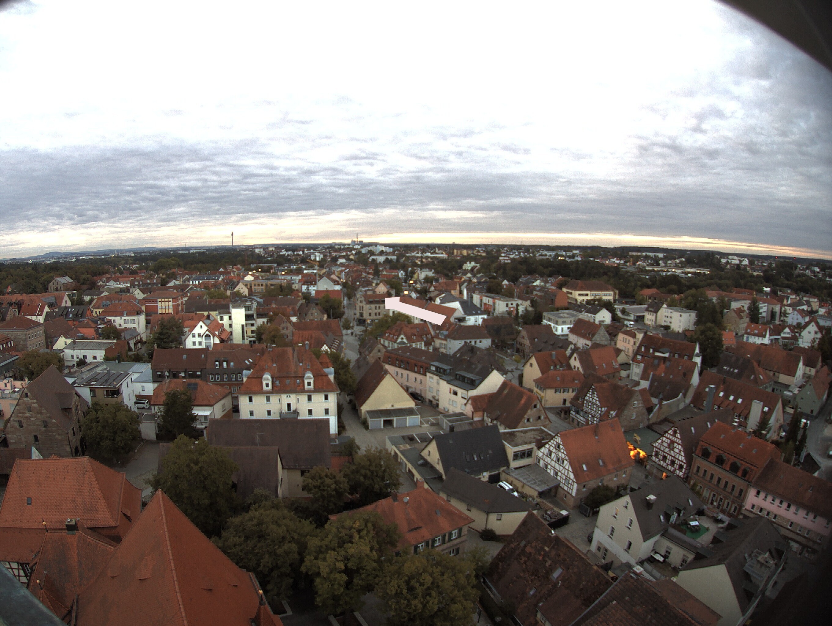 Archiv Foto Webcam Blick auf den Marktplatz von Zirndorf