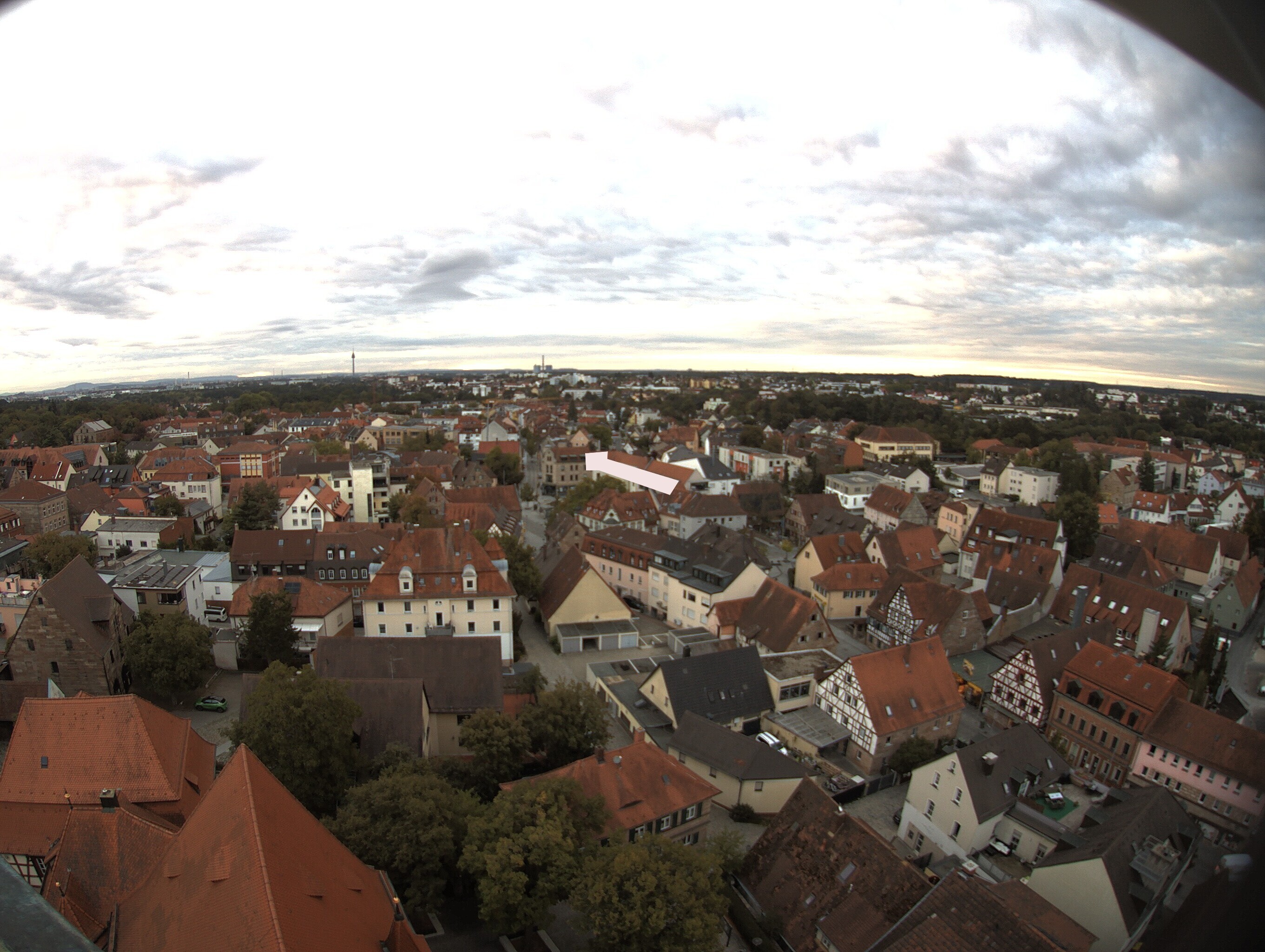 Archiv Foto Webcam Blick auf den Marktplatz von Zirndorf