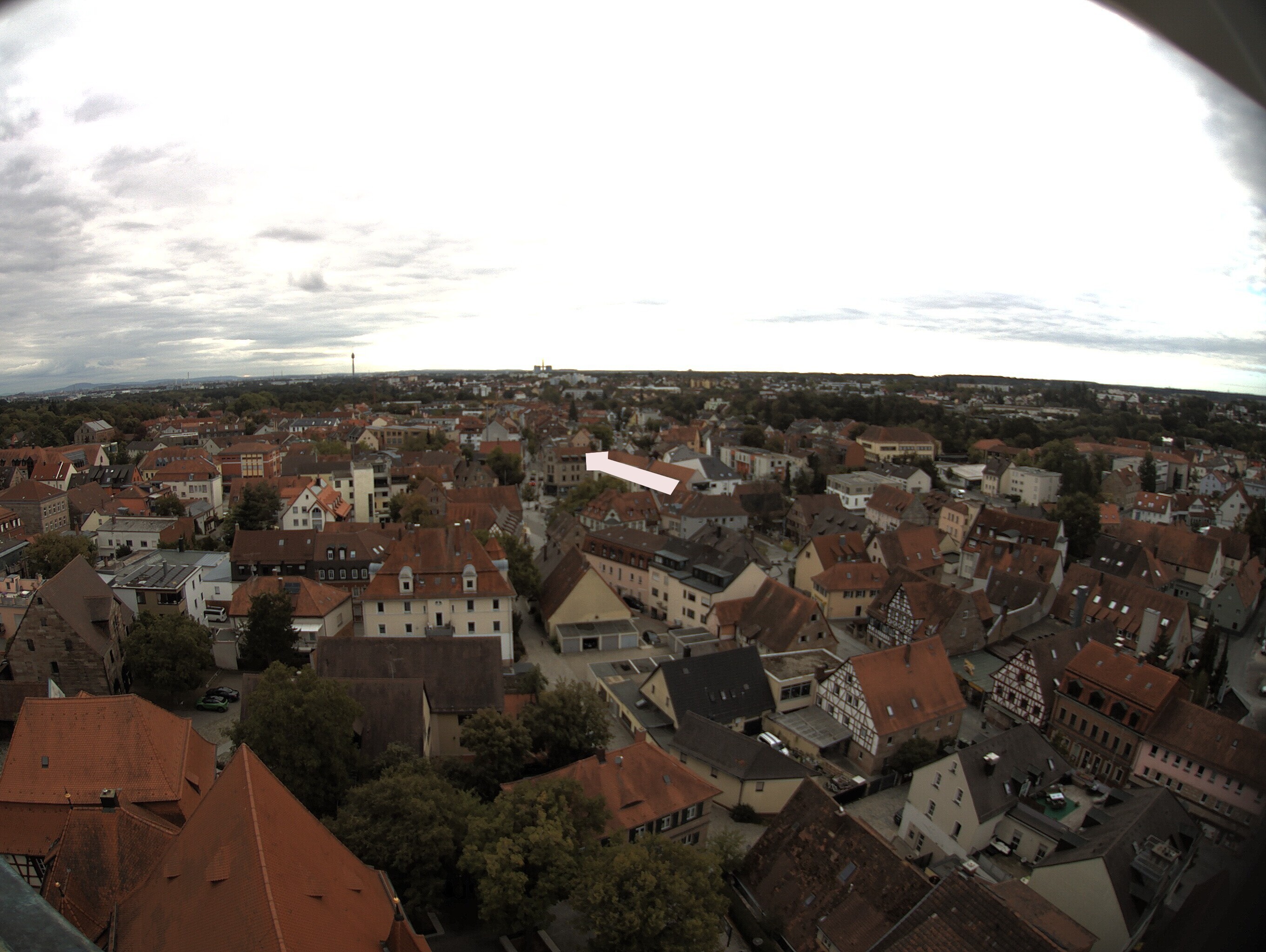 Archiv Foto Webcam Blick auf den Marktplatz von Zirndorf
