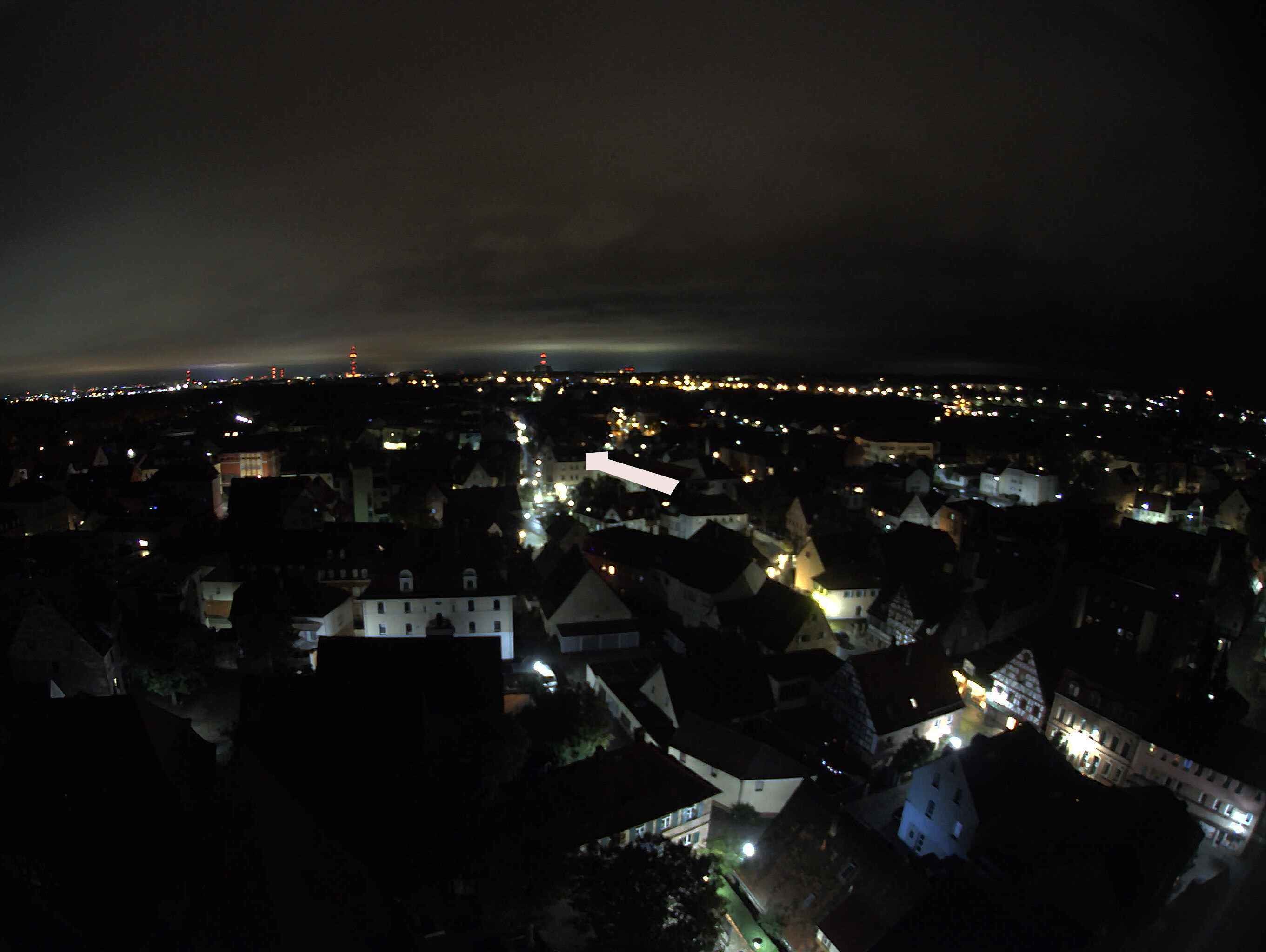 Archiv Foto Webcam Blick auf den Marktplatz von Zirndorf