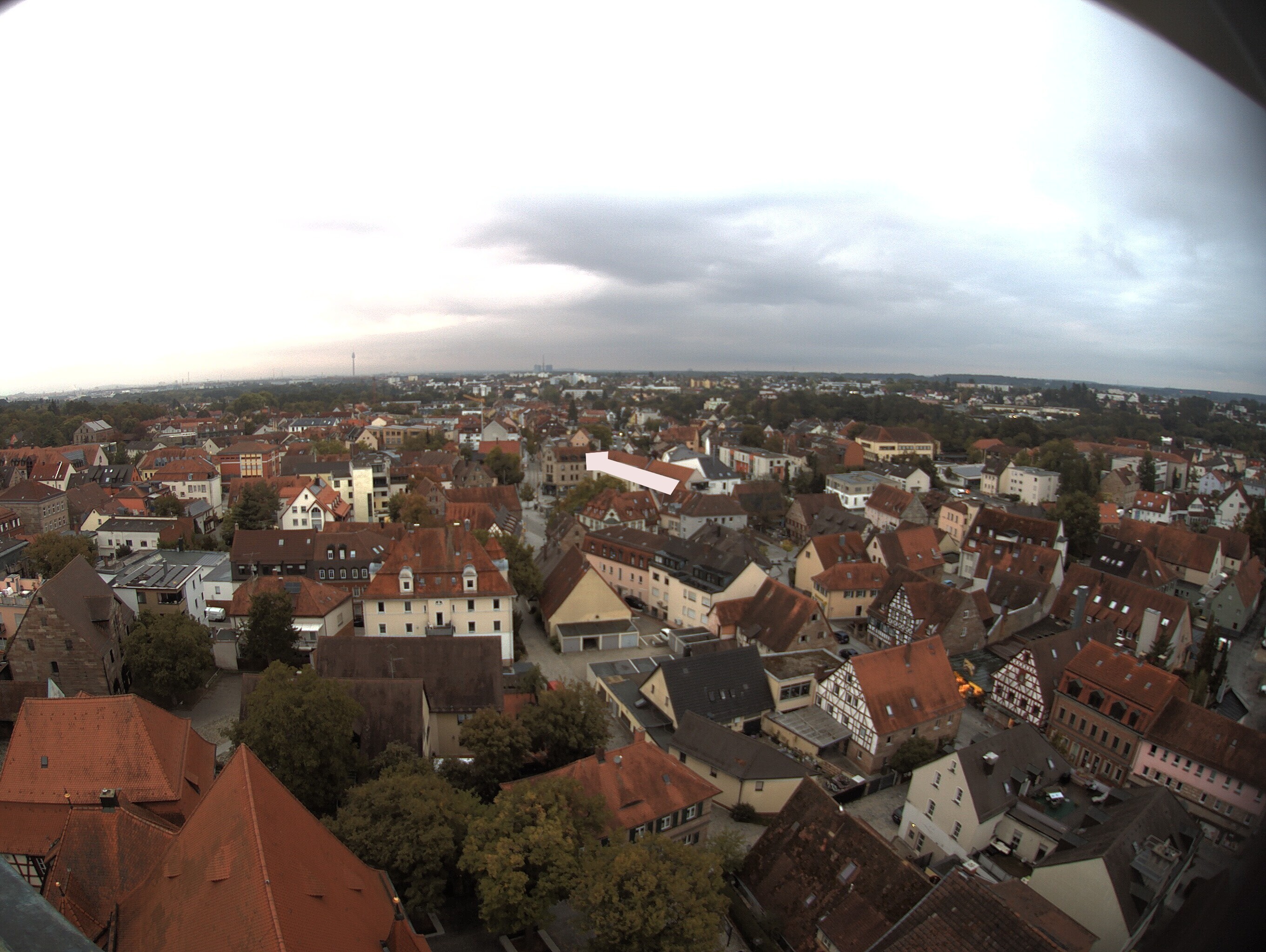 Archiv Foto Webcam Blick auf den Marktplatz von Zirndorf
