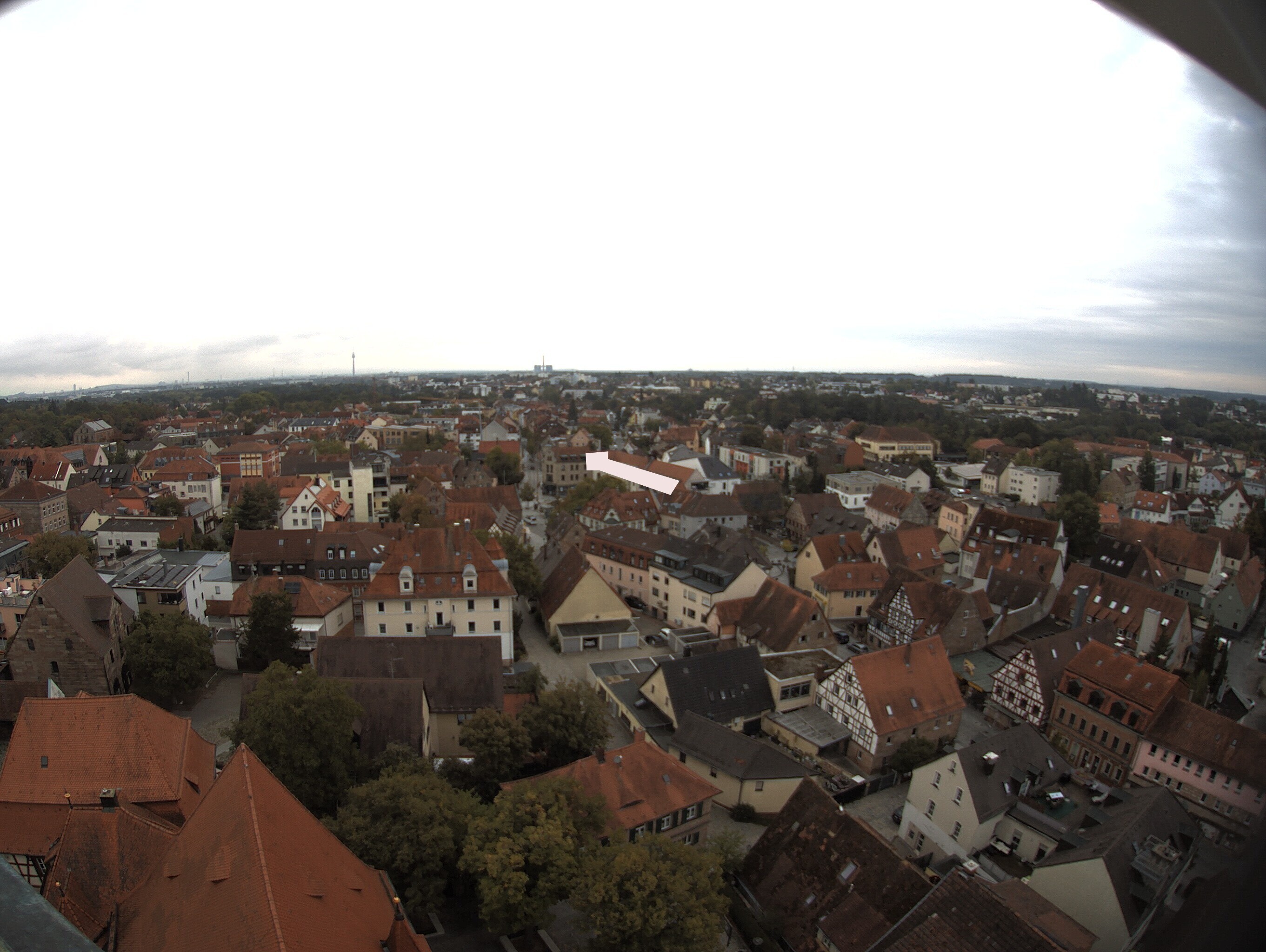 Archiv Foto Webcam Blick auf den Marktplatz von Zirndorf