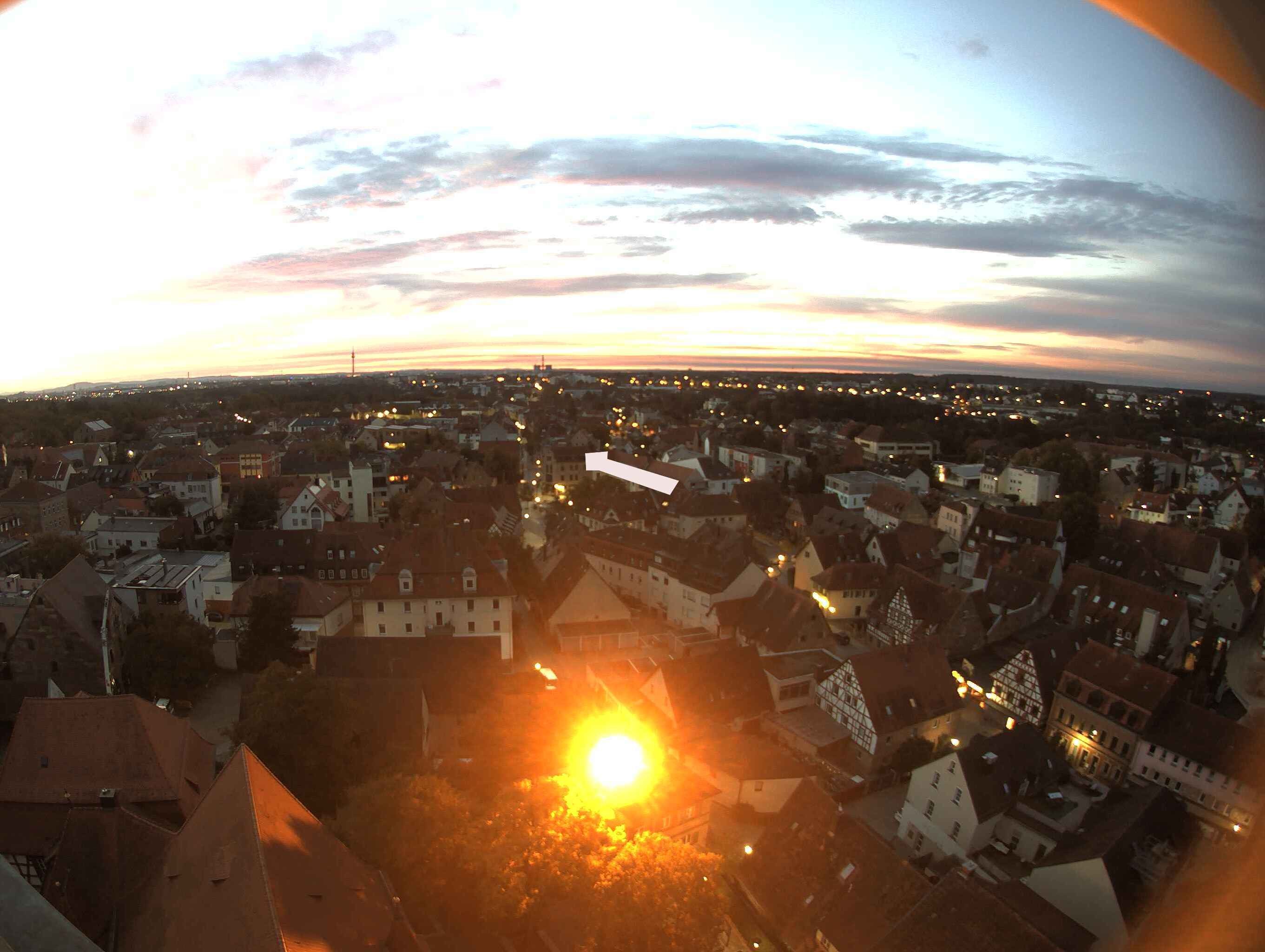 Archiv Foto Webcam Blick auf den Marktplatz von Zirndorf