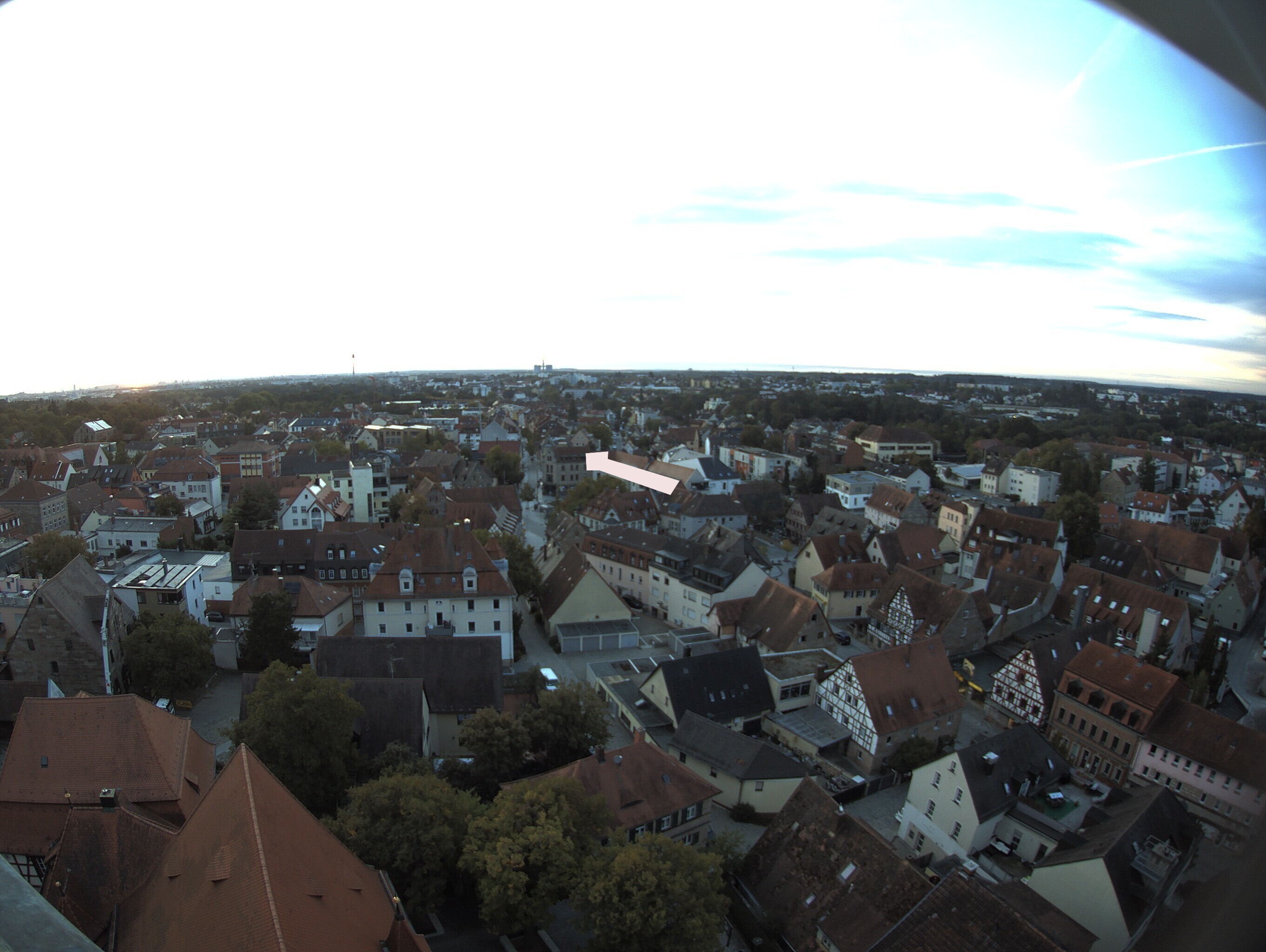 Archiv Foto Webcam Blick auf den Marktplatz von Zirndorf