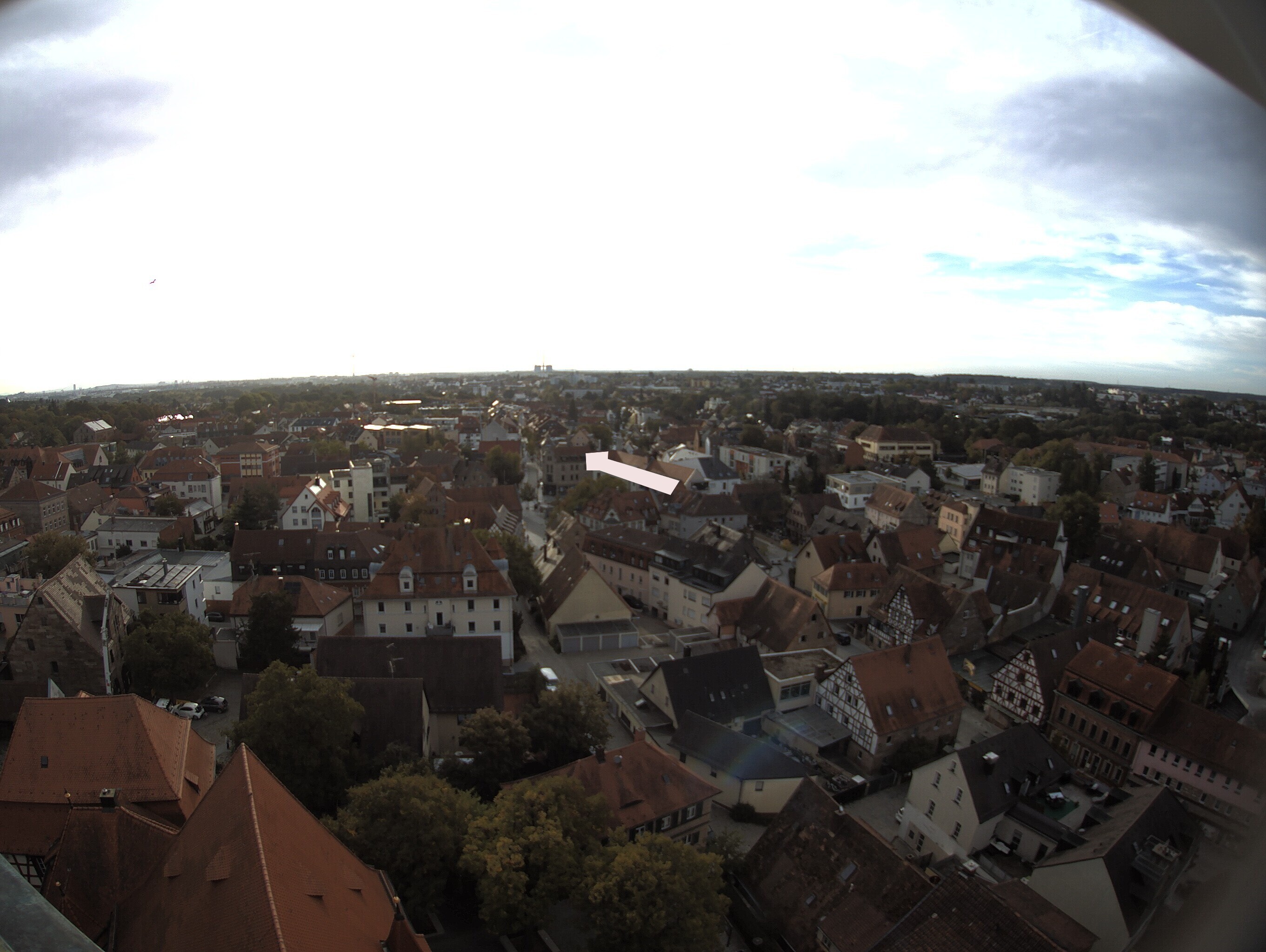 Archiv Foto Webcam Blick auf den Marktplatz von Zirndorf