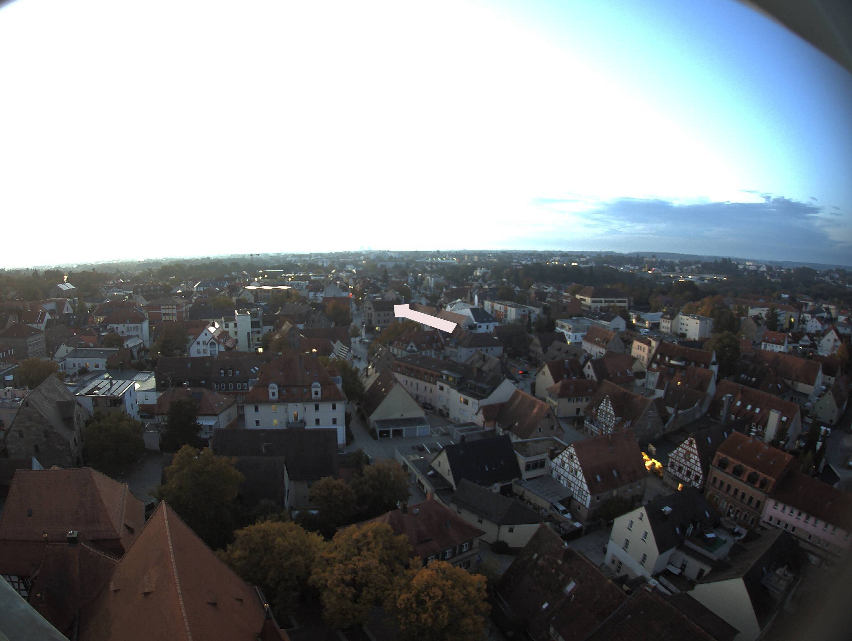 Archiv Foto Webcam Blick auf den Marktplatz von Zirndorf