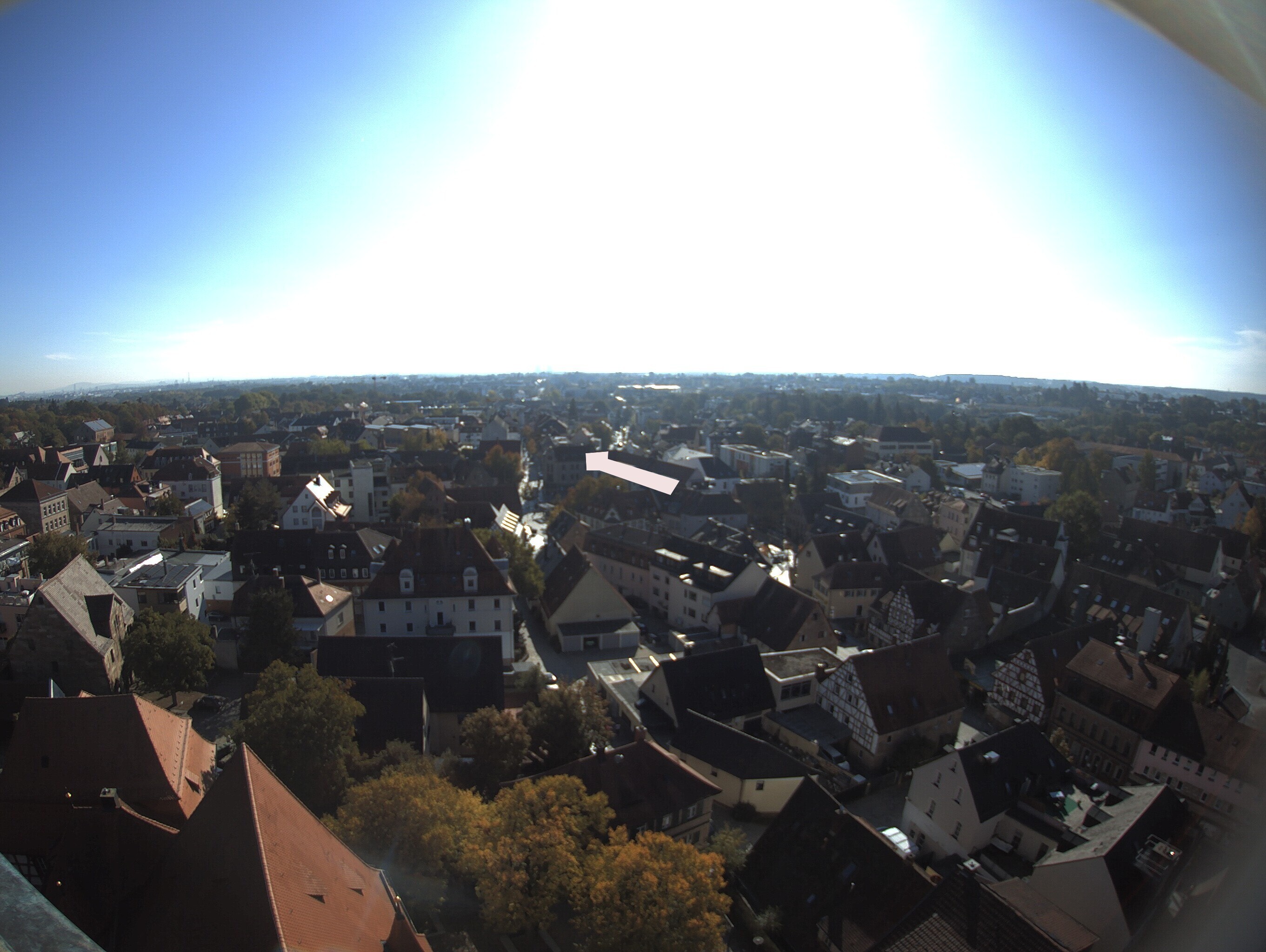 Archiv Foto Webcam Blick auf den Marktplatz von Zirndorf