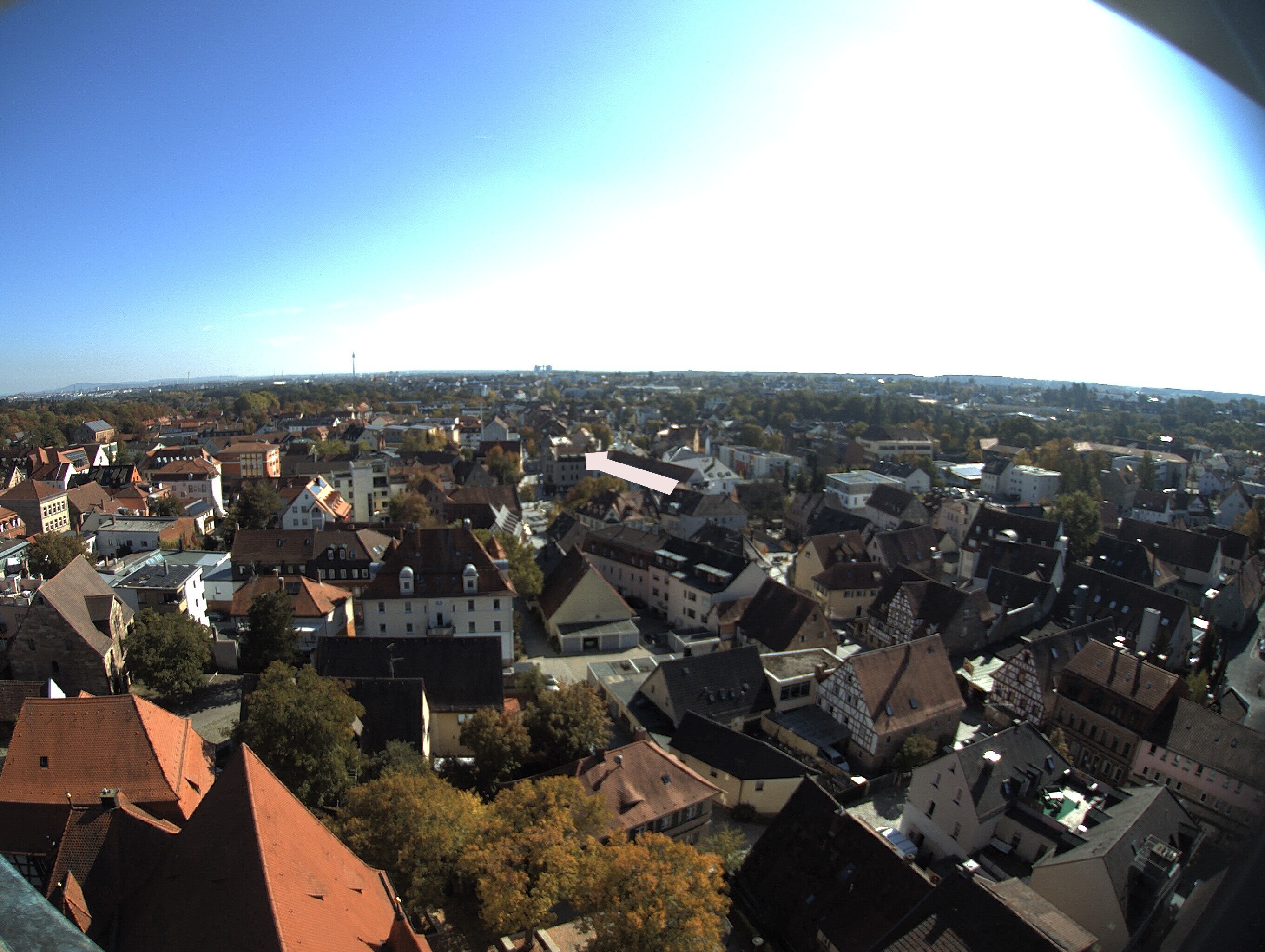 Archiv Foto Webcam Blick auf den Marktplatz von Zirndorf