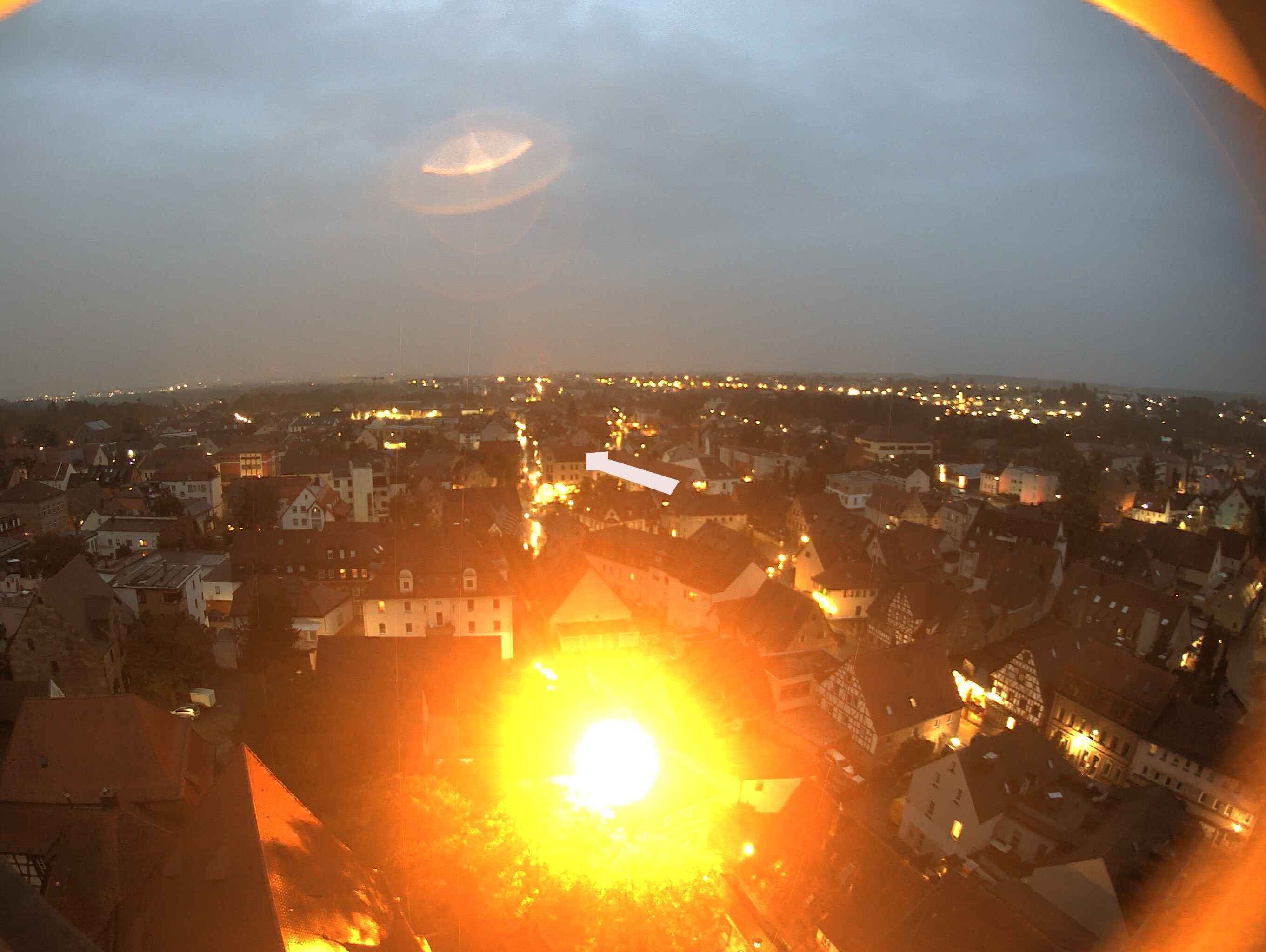 Archiv Foto Webcam Blick auf den Marktplatz von Zirndorf