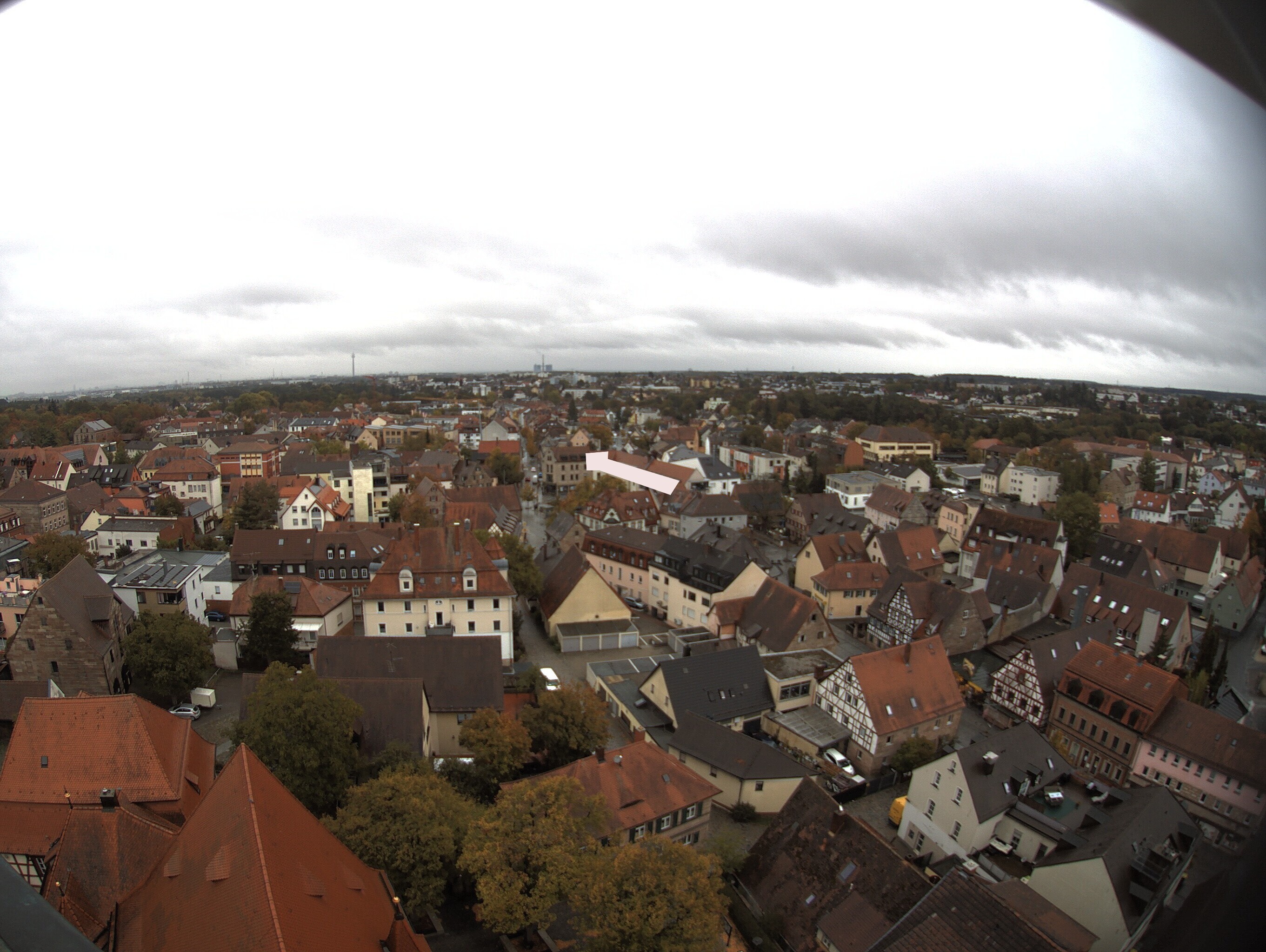 Archiv Foto Webcam Blick auf den Marktplatz von Zirndorf