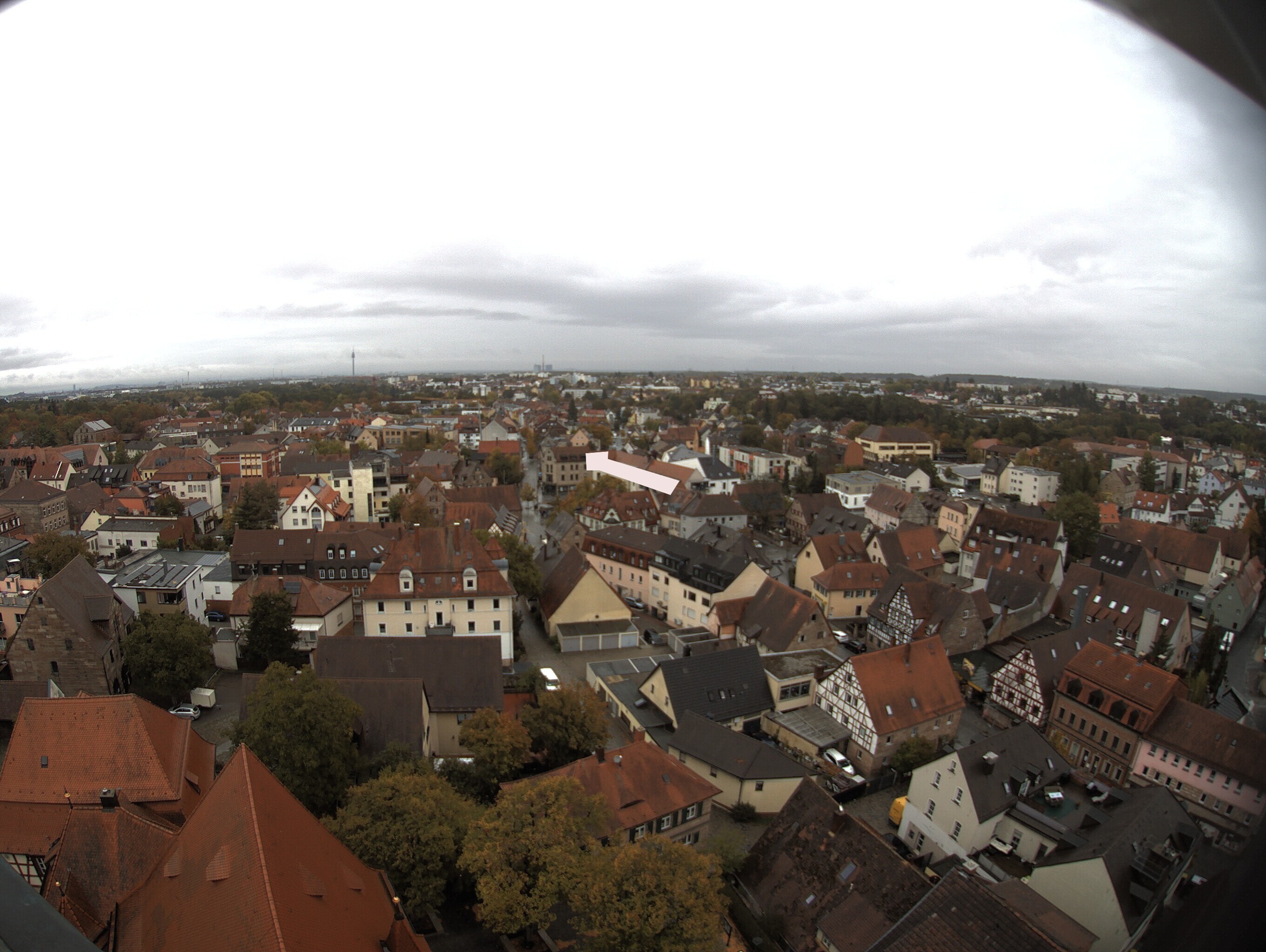 Archiv Foto Webcam Blick auf den Marktplatz von Zirndorf