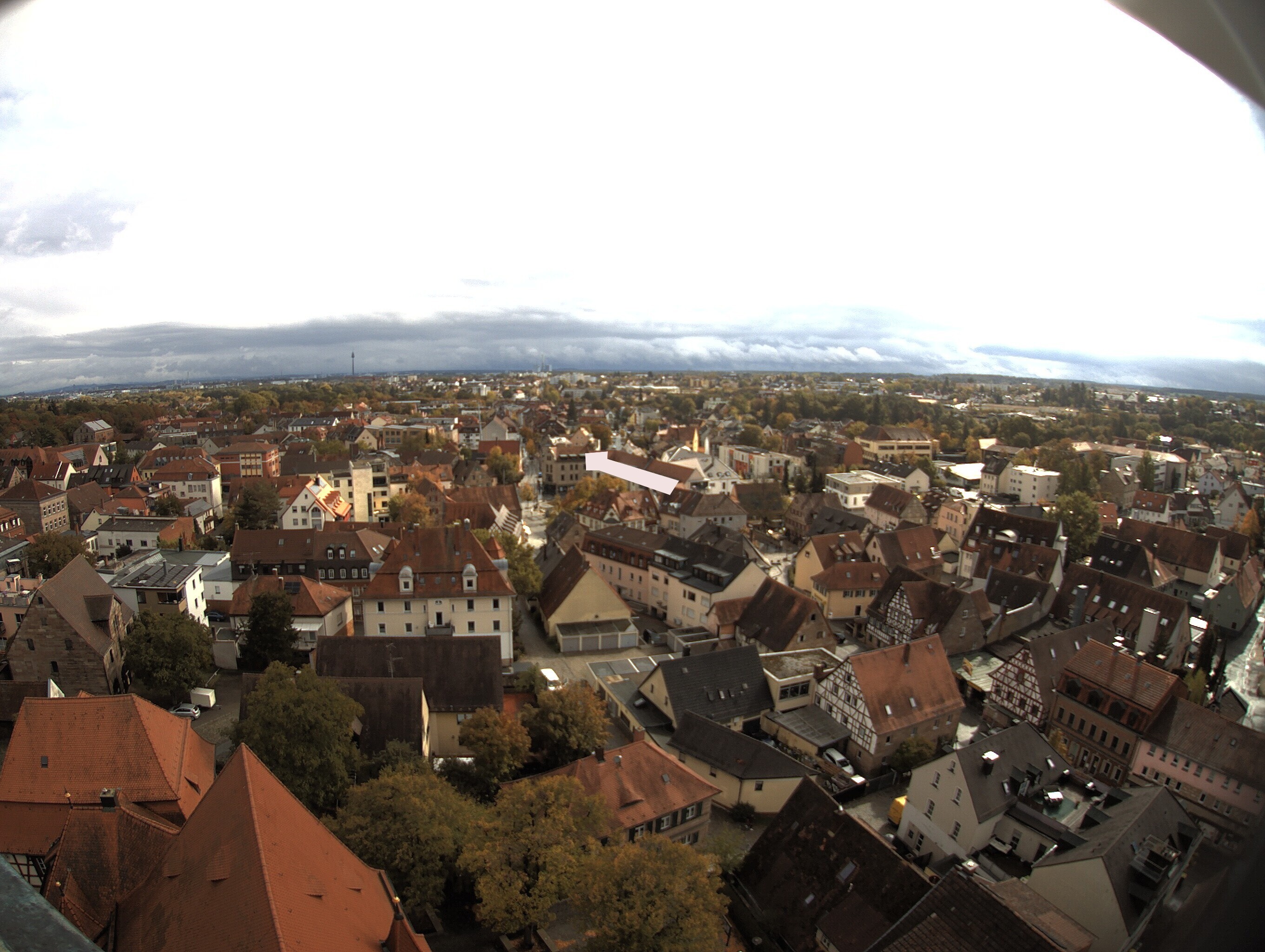 Archiv Foto Webcam Blick auf den Marktplatz von Zirndorf