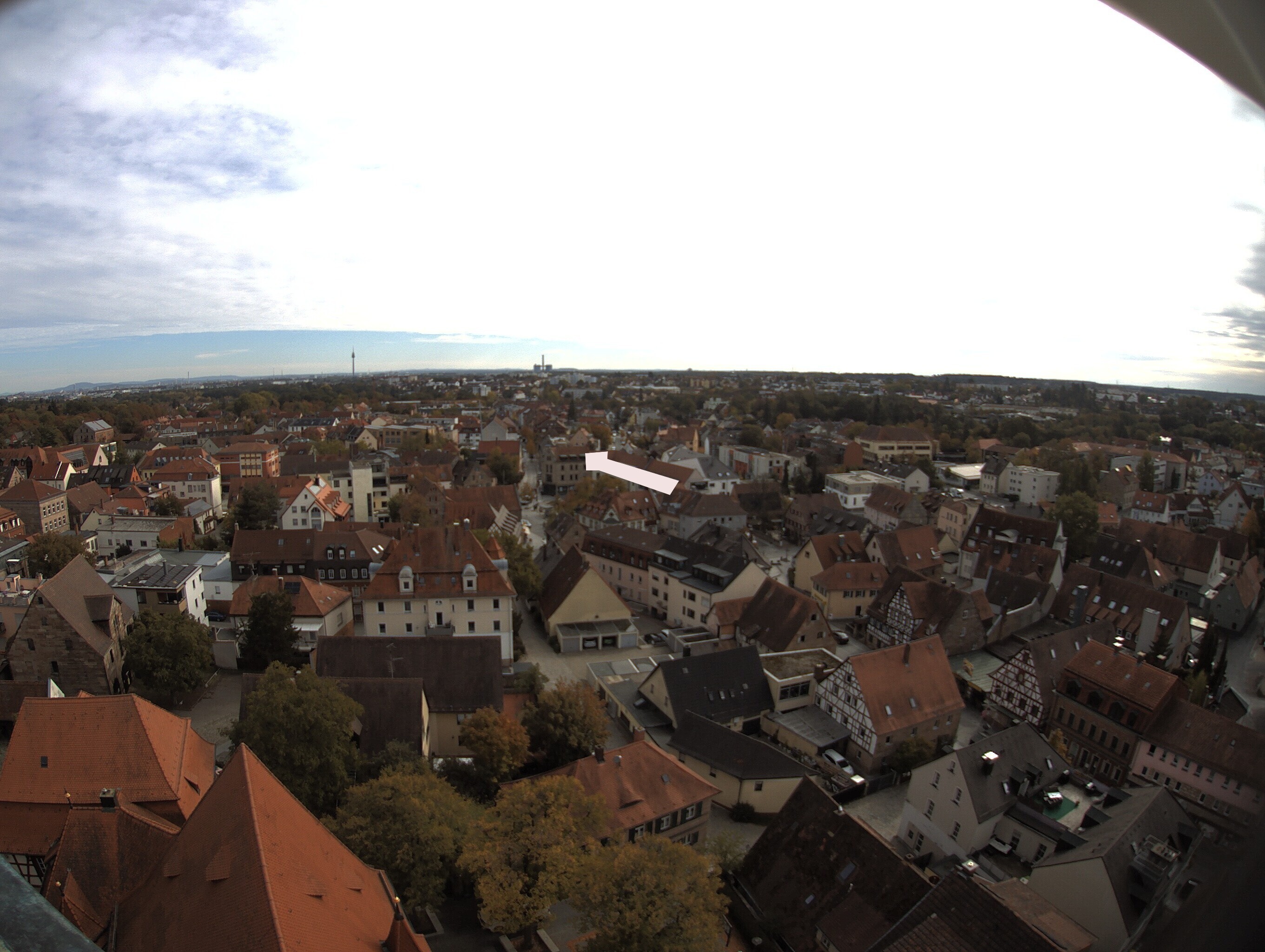 Archiv Foto Webcam Blick auf den Marktplatz von Zirndorf