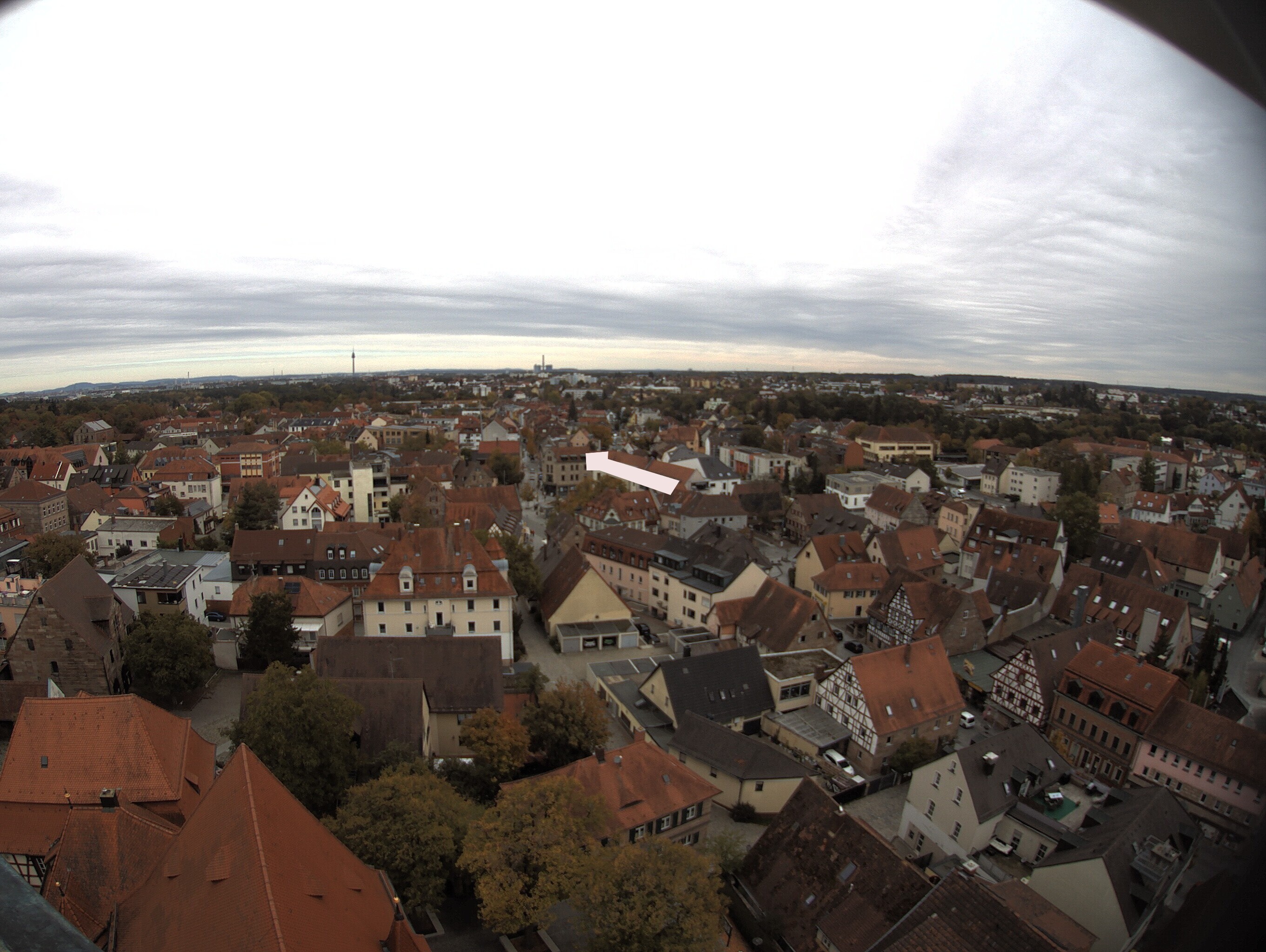 Archiv Foto Webcam Blick auf den Marktplatz von Zirndorf