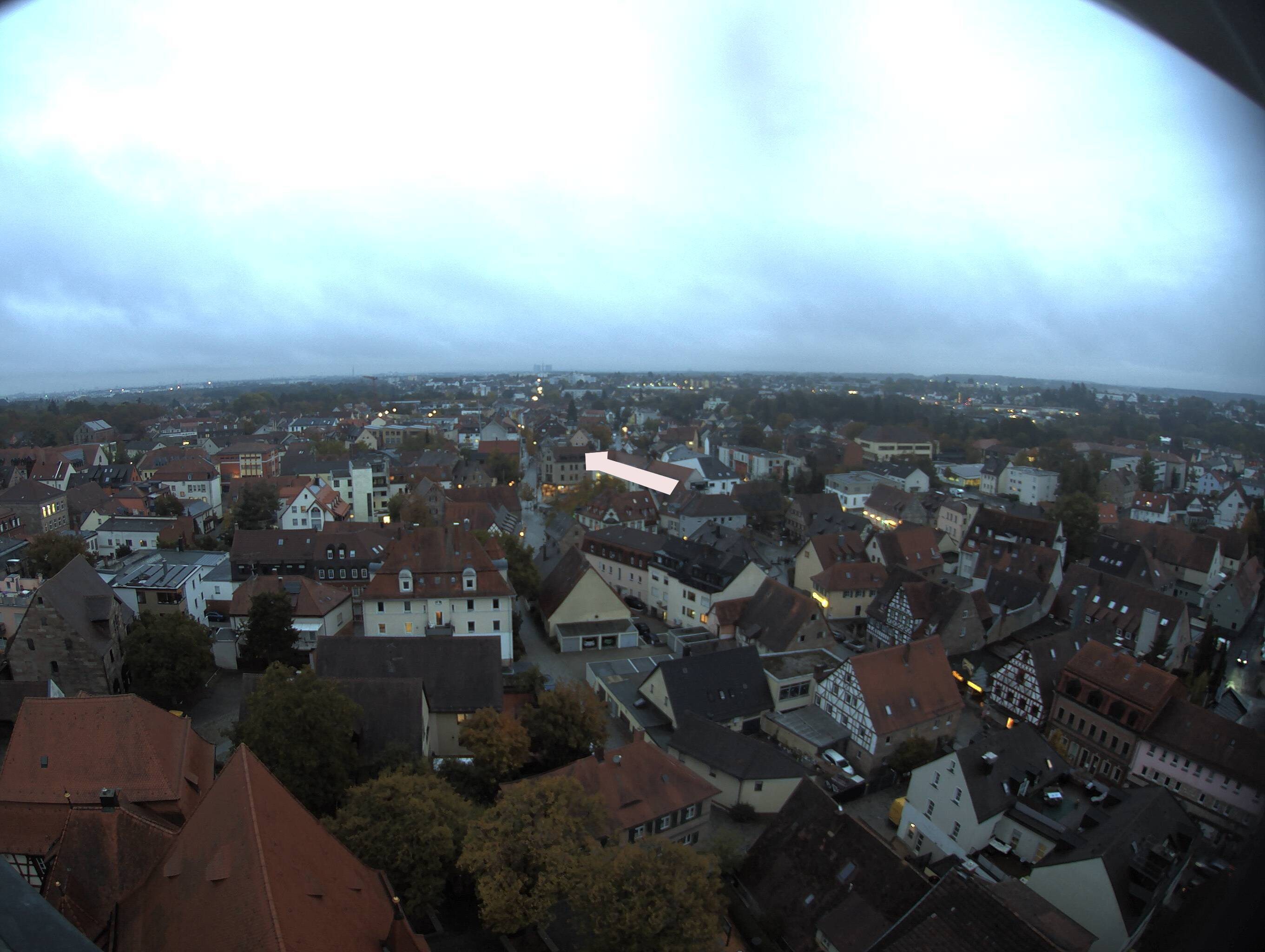 Archiv Foto Webcam Blick auf den Marktplatz von Zirndorf