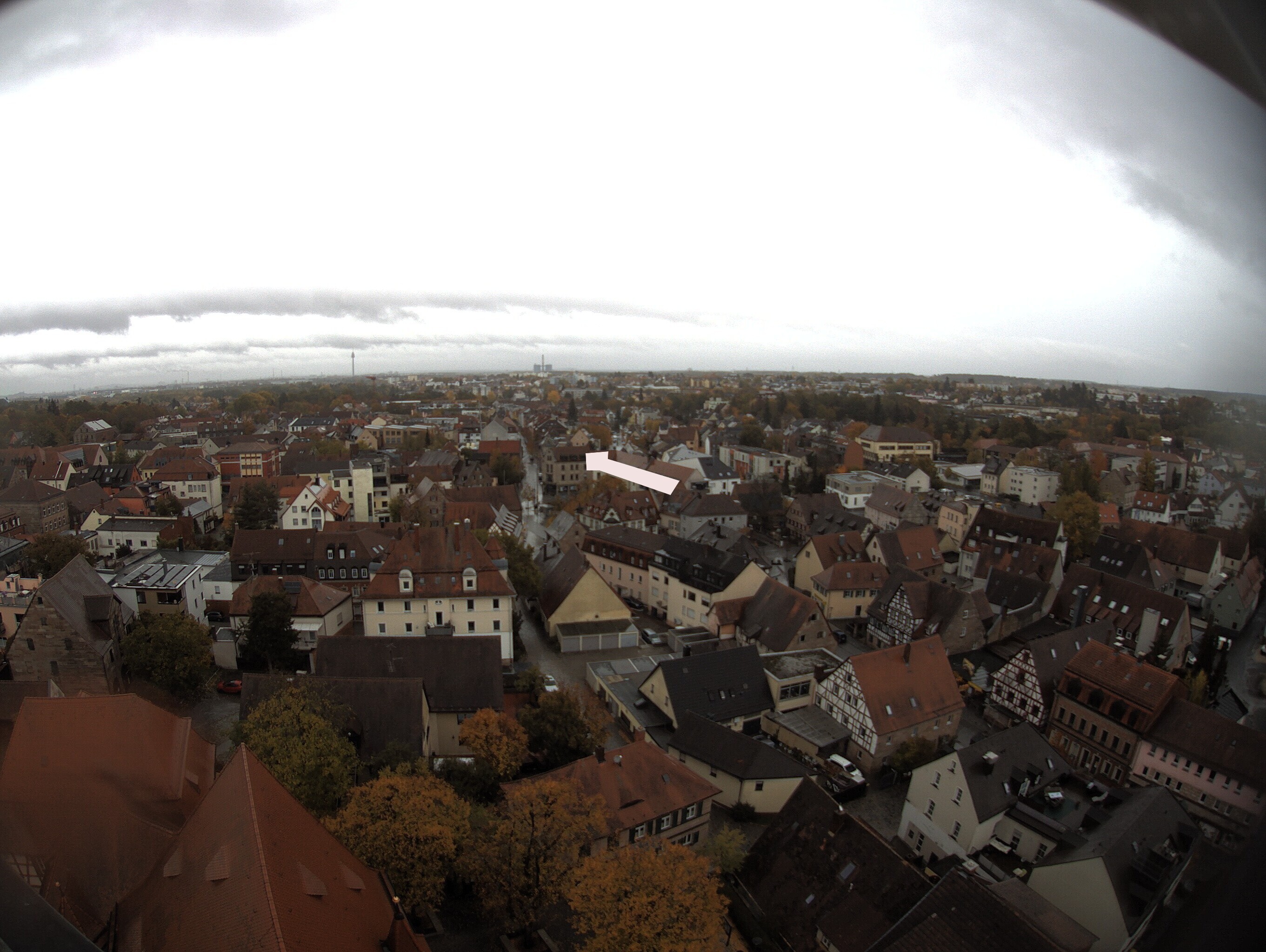 Archiv Foto Webcam Blick auf den Marktplatz von Zirndorf
