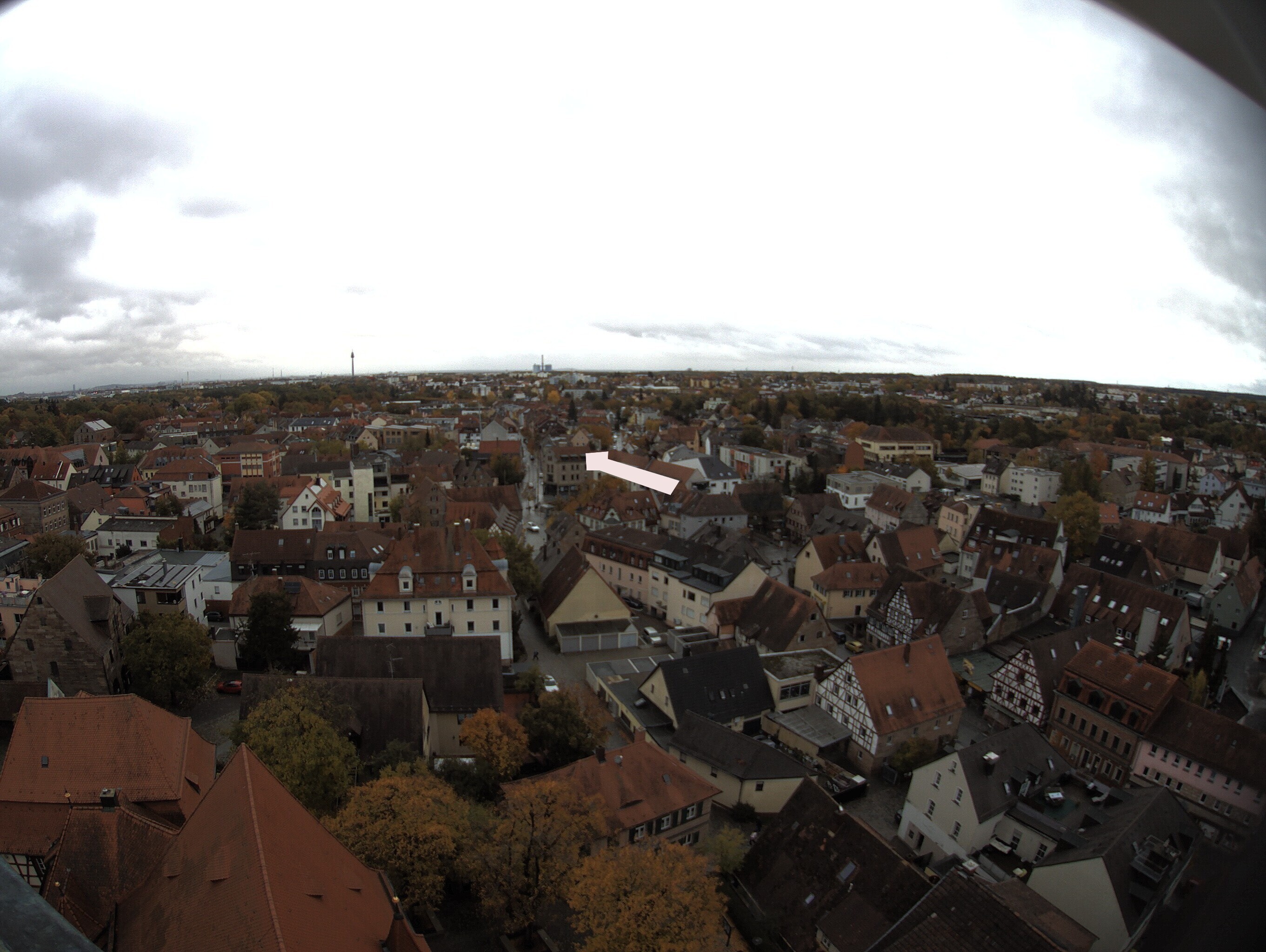 Archiv Foto Webcam Blick auf den Marktplatz von Zirndorf
