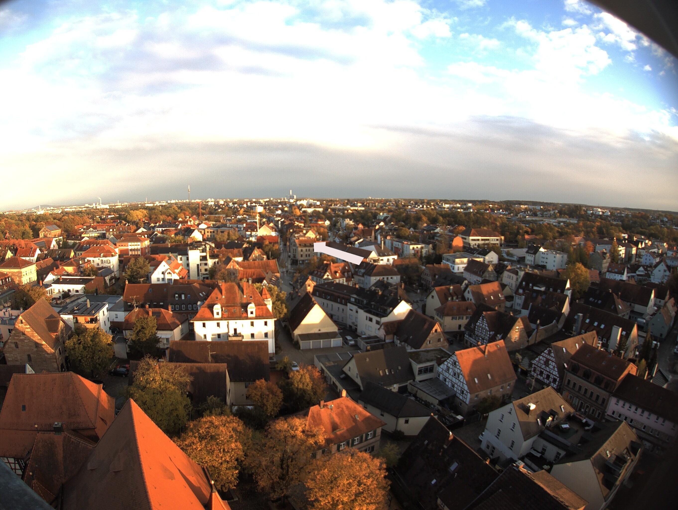 Archiv Foto Webcam Blick auf den Marktplatz von Zirndorf