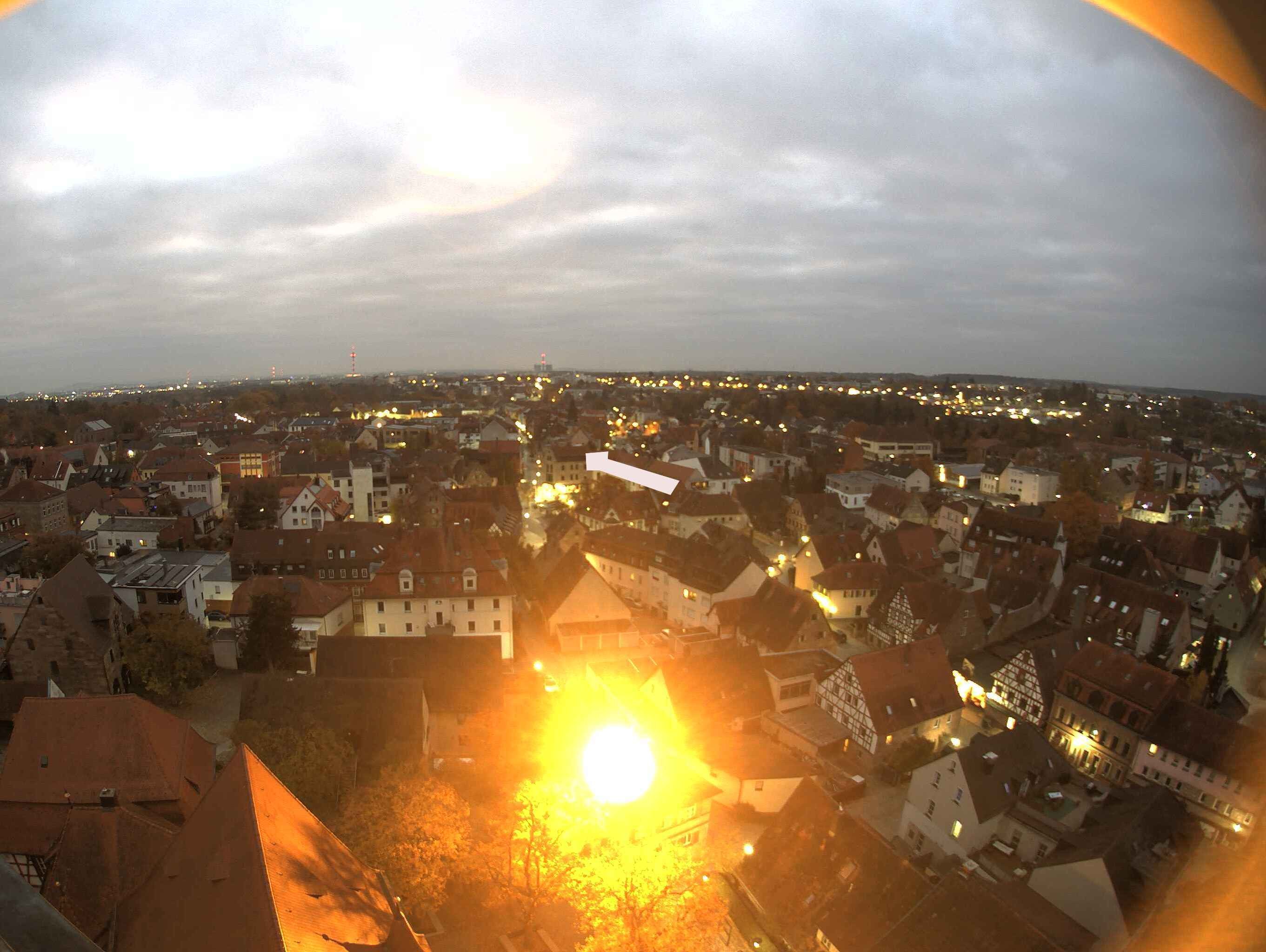 Archiv Foto Webcam Blick auf den Marktplatz von Zirndorf