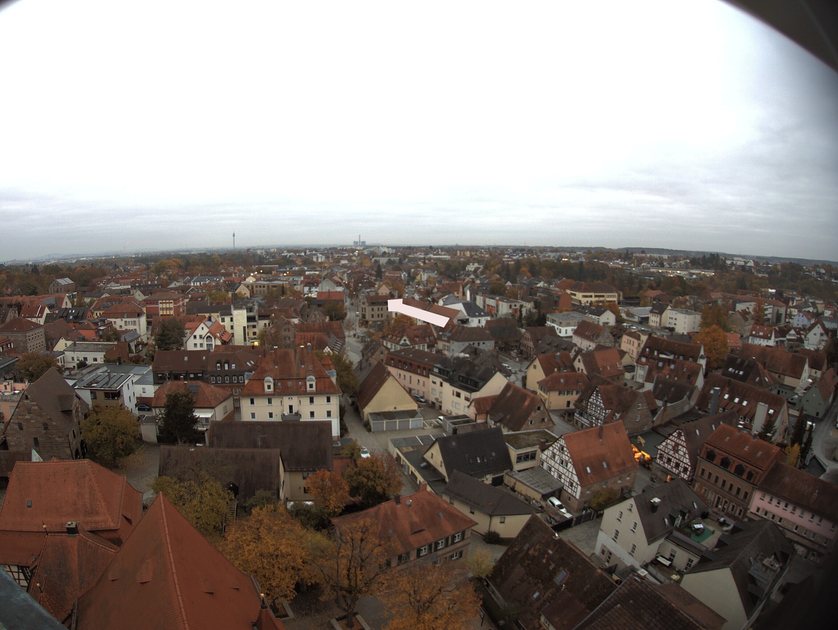 Archiv Foto Webcam Blick auf den Marktplatz von Zirndorf