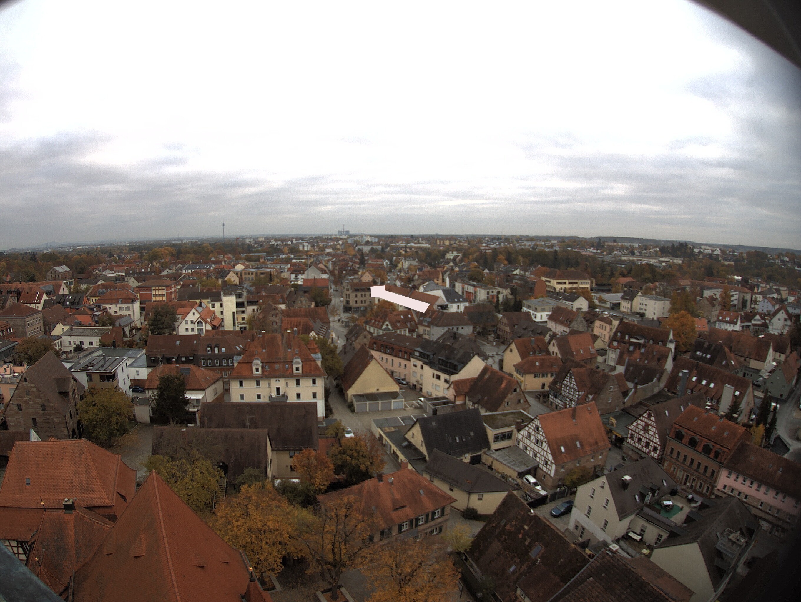 Archiv Foto Webcam Blick auf den Marktplatz von Zirndorf