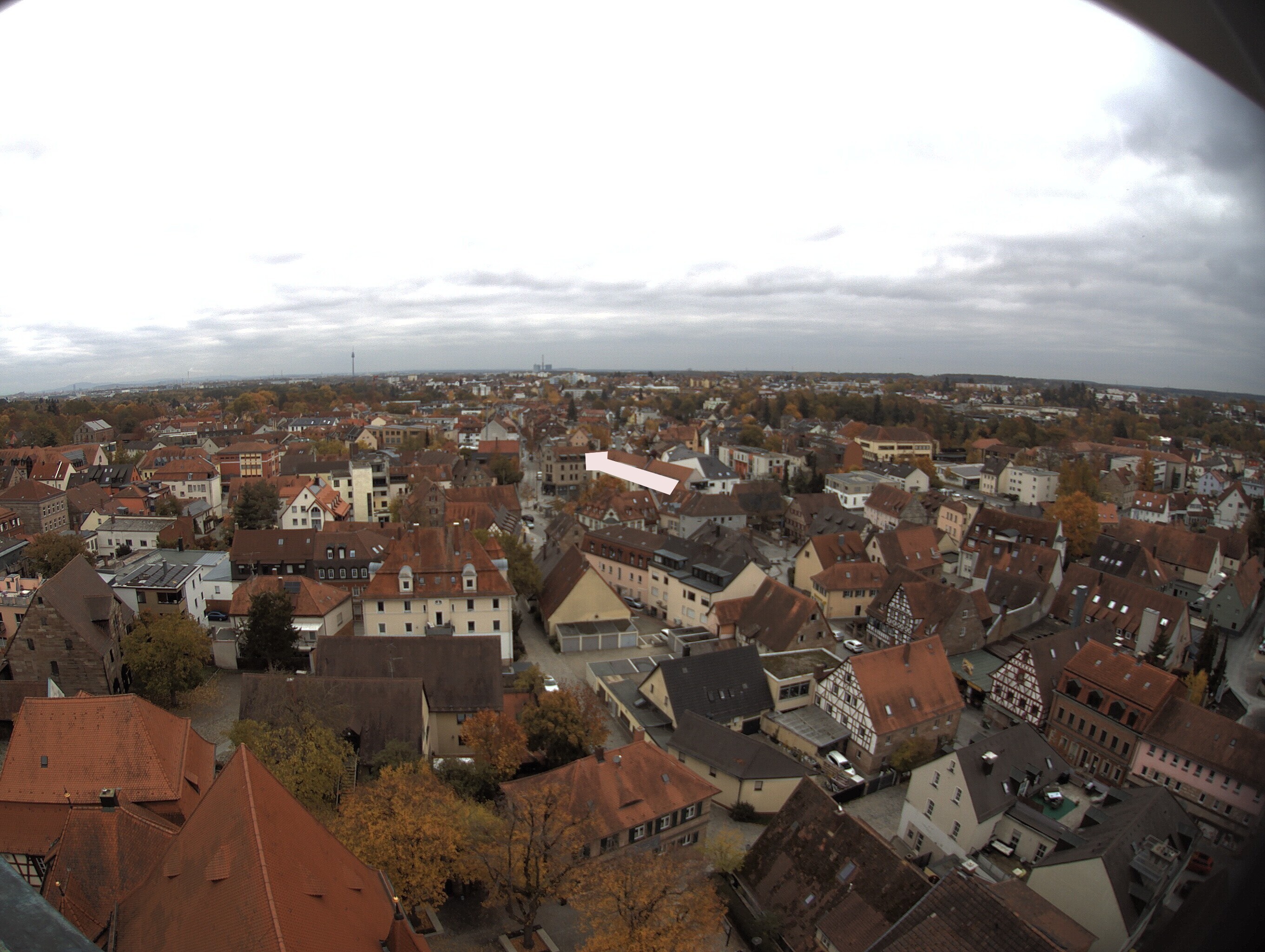 Archiv Foto Webcam Blick auf den Marktplatz von Zirndorf