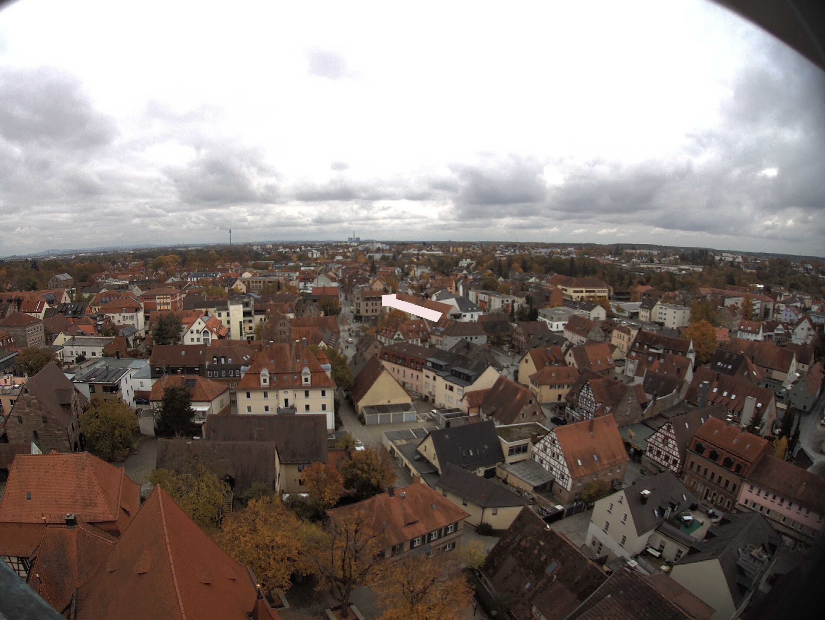 Archiv Foto Webcam Blick auf den Marktplatz von Zirndorf