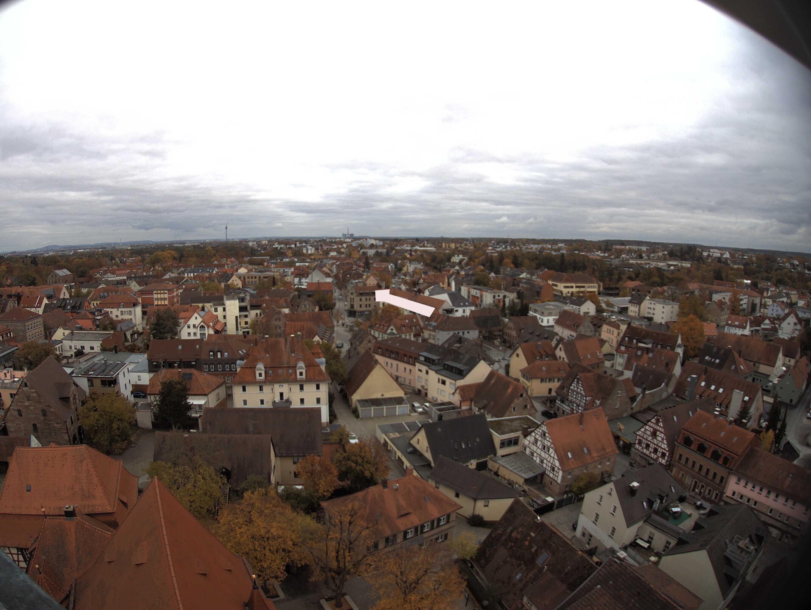 Archiv Foto Webcam Blick auf den Marktplatz von Zirndorf