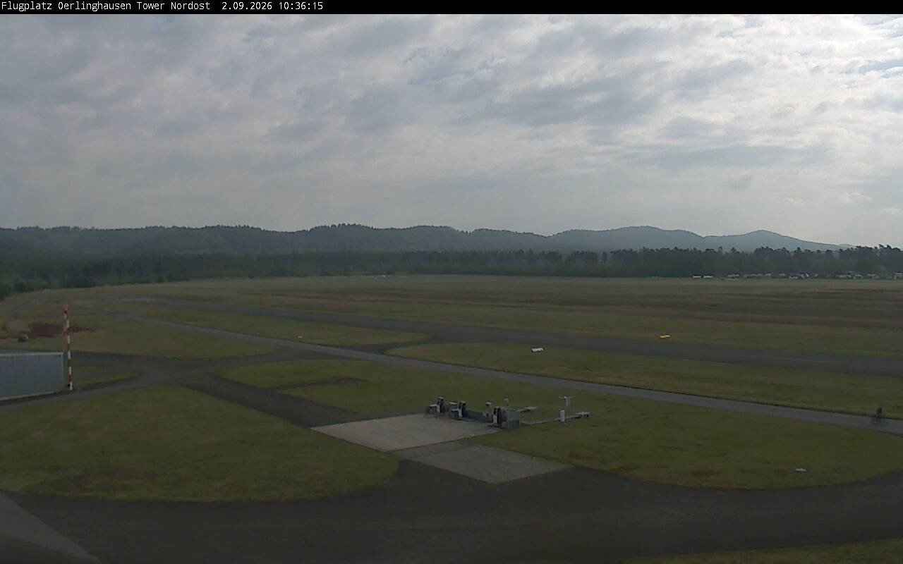 Archiv Foto Webcam Flugplatz Oerlinghausen (Vorfeld Motorflug)