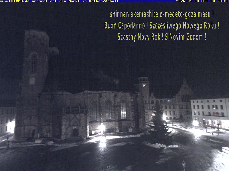 Archiv Foto Webcam Marktplatz in Köthen